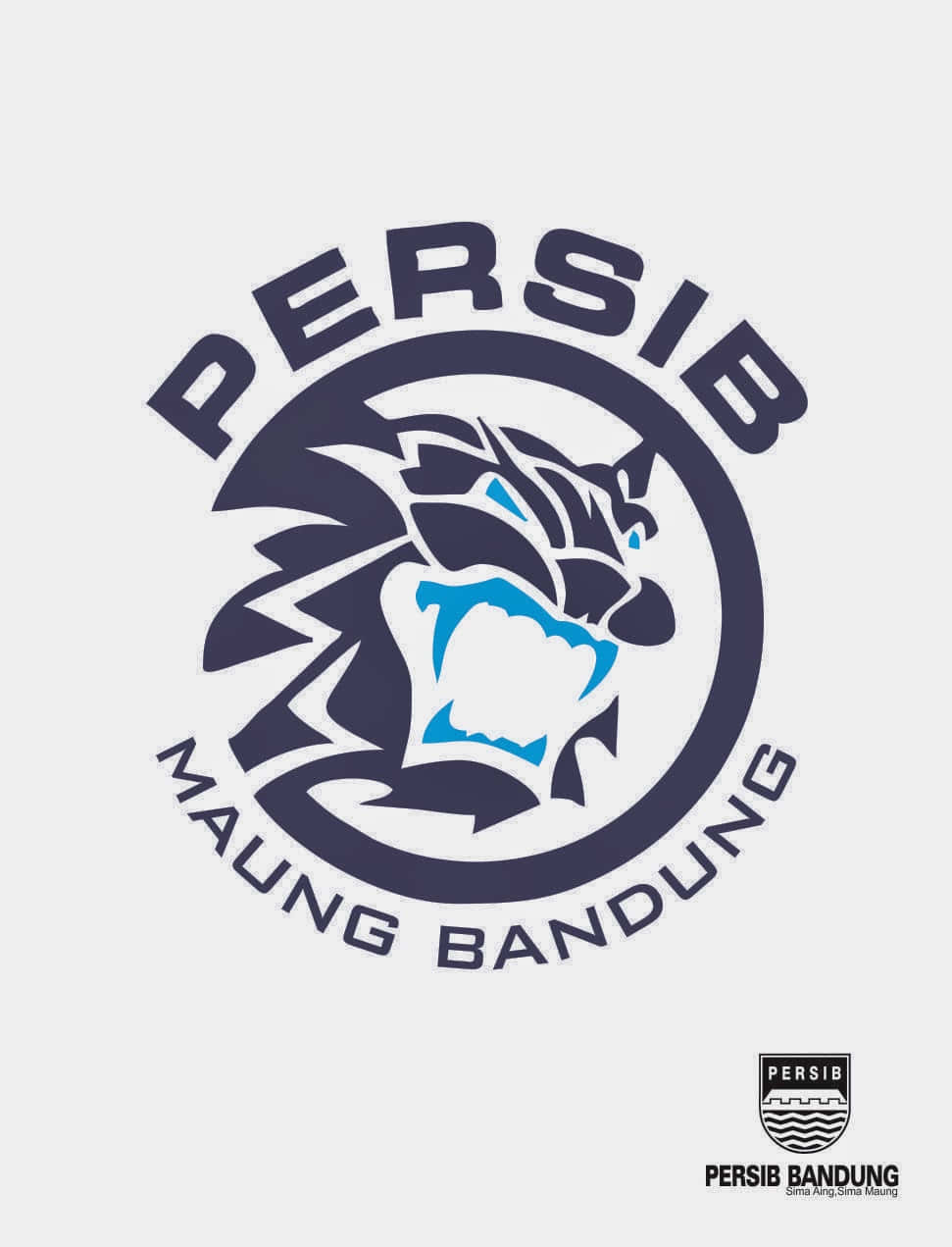 Persib Bandung, dark blue, cyan, SD Phone Wallpaper