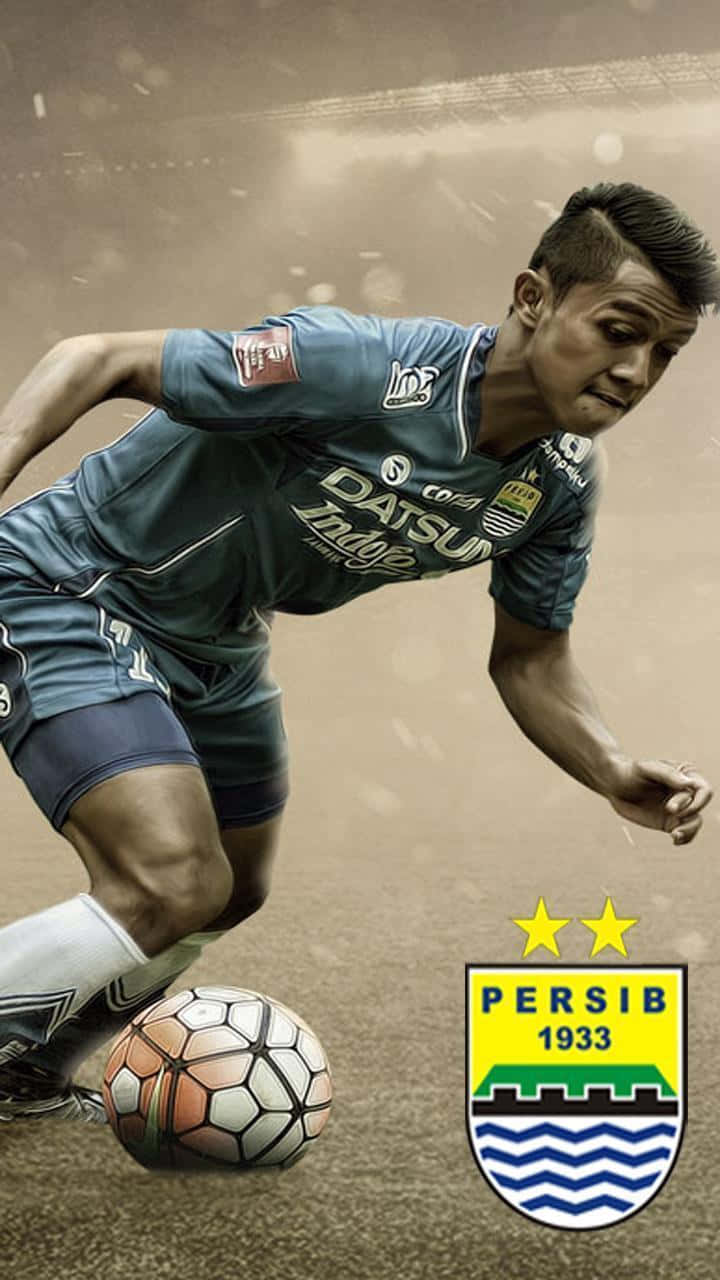 Persib Bandung, blue Persib jersey, dusty pitch, HD Phone Wallpaper