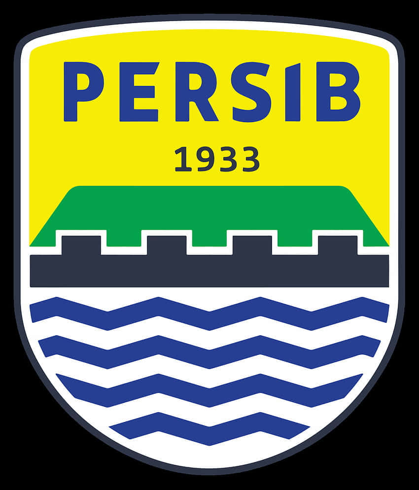 Persib Bandung, 1933, shield-shaped logo, SD Phone Wallpaper