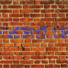 Persib Bandung, graffiti, red brick wall, SD Desktop Wallpaper