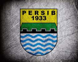 Persib 1933 crest, yellow green, blue wavy stripes, SD Desktop Wallpaper