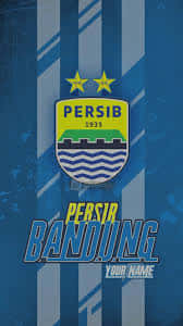 Persib Bandung, blue and white striped, crest, SD Phone Wallpaper