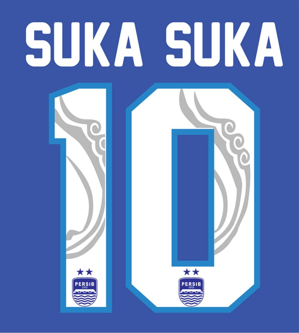 Persib Bandung, number 10, tribal gray patterns, SD Phone Wallpaper