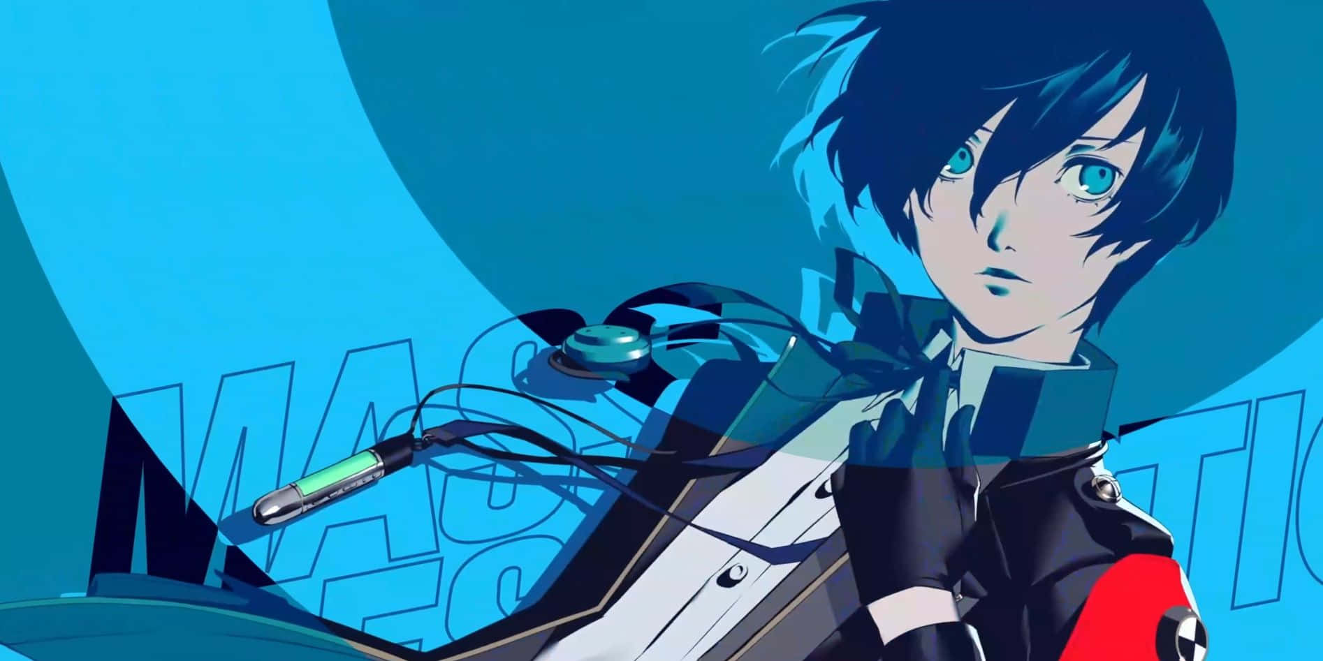 Persona 3 Reload, blue haired character, glowing eyes, HD Desktop Wallpaper