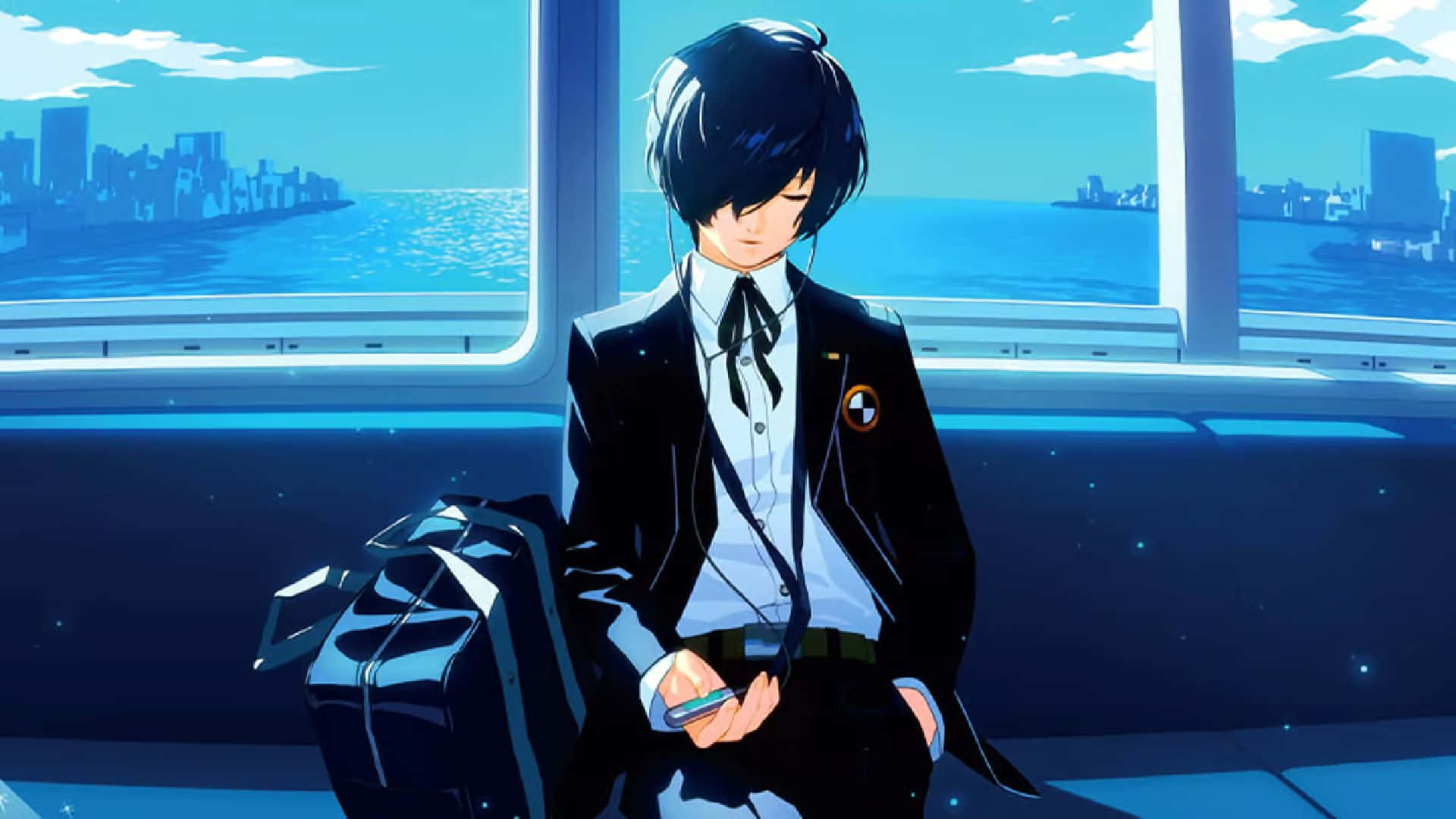 Persona 3, anime teen, school uniform, Full HD Desktop Wallpaper