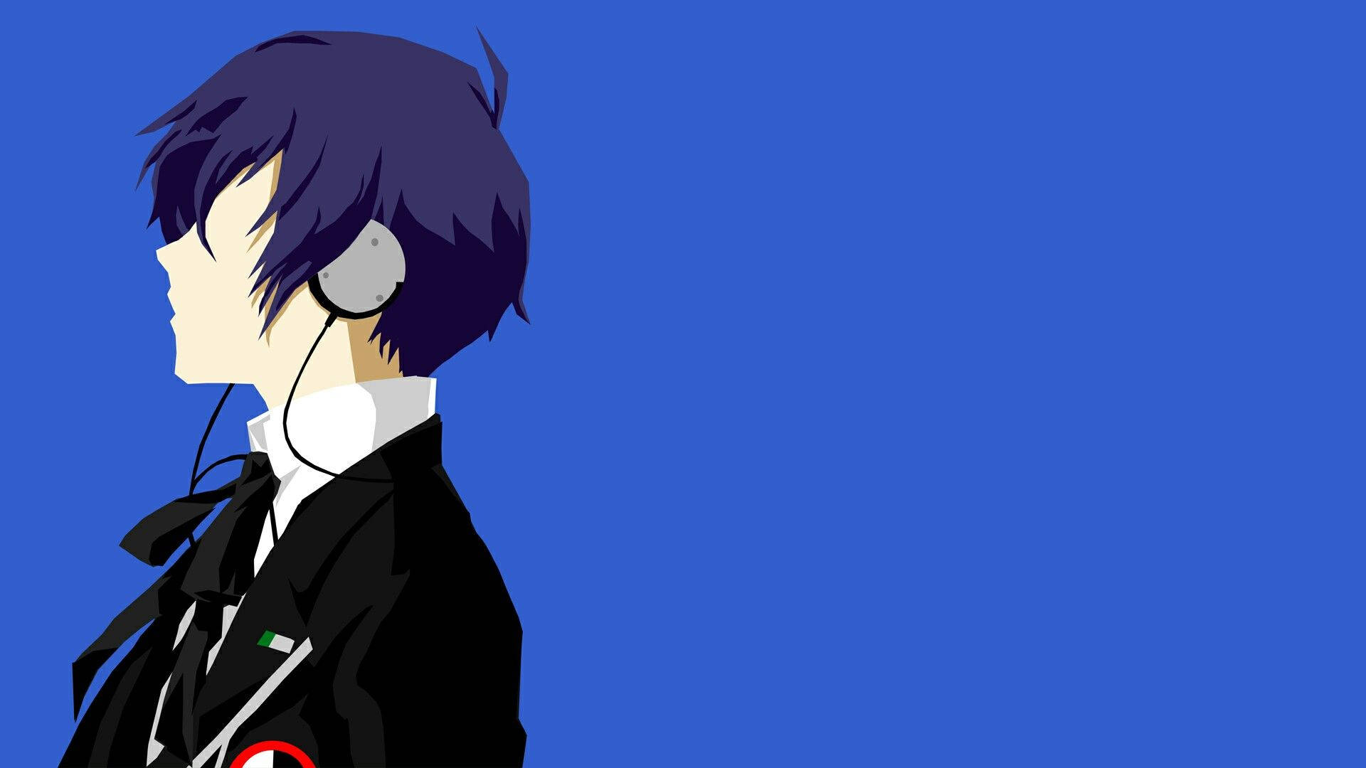 Persona 3, male protagonist, purple hair, Full HD Desktop Wallpaper