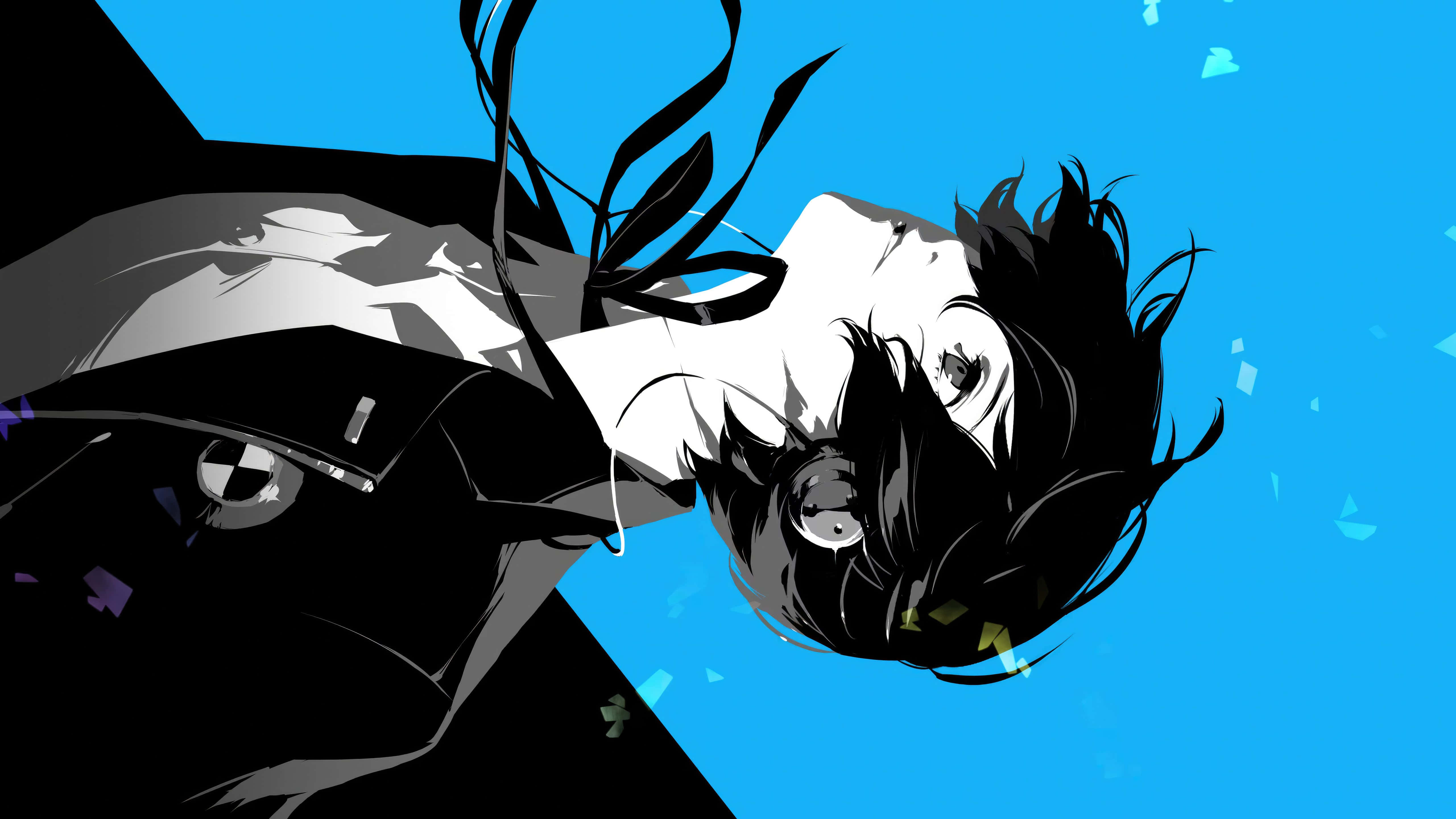 Persona 3, main character, black hair, 5K Desktop Wallpaper