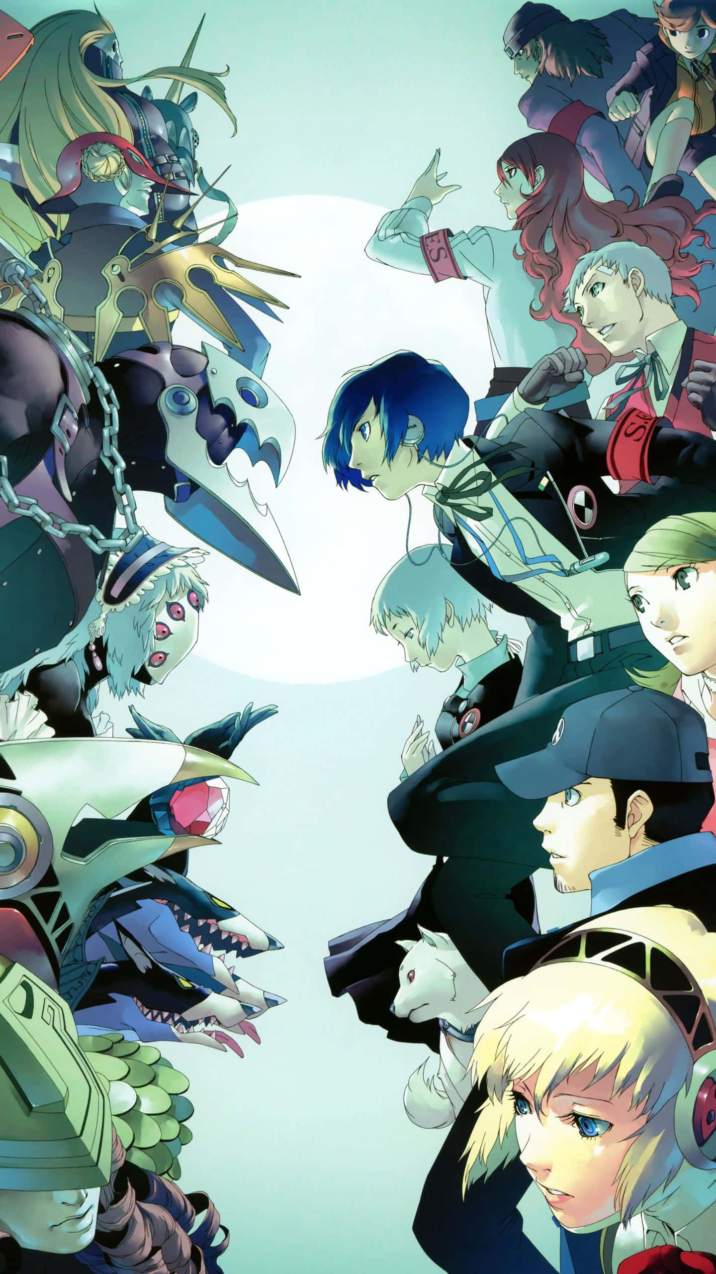 Persona 3, Anime characters, Dynamic poses, 2K Phone Wallpaper