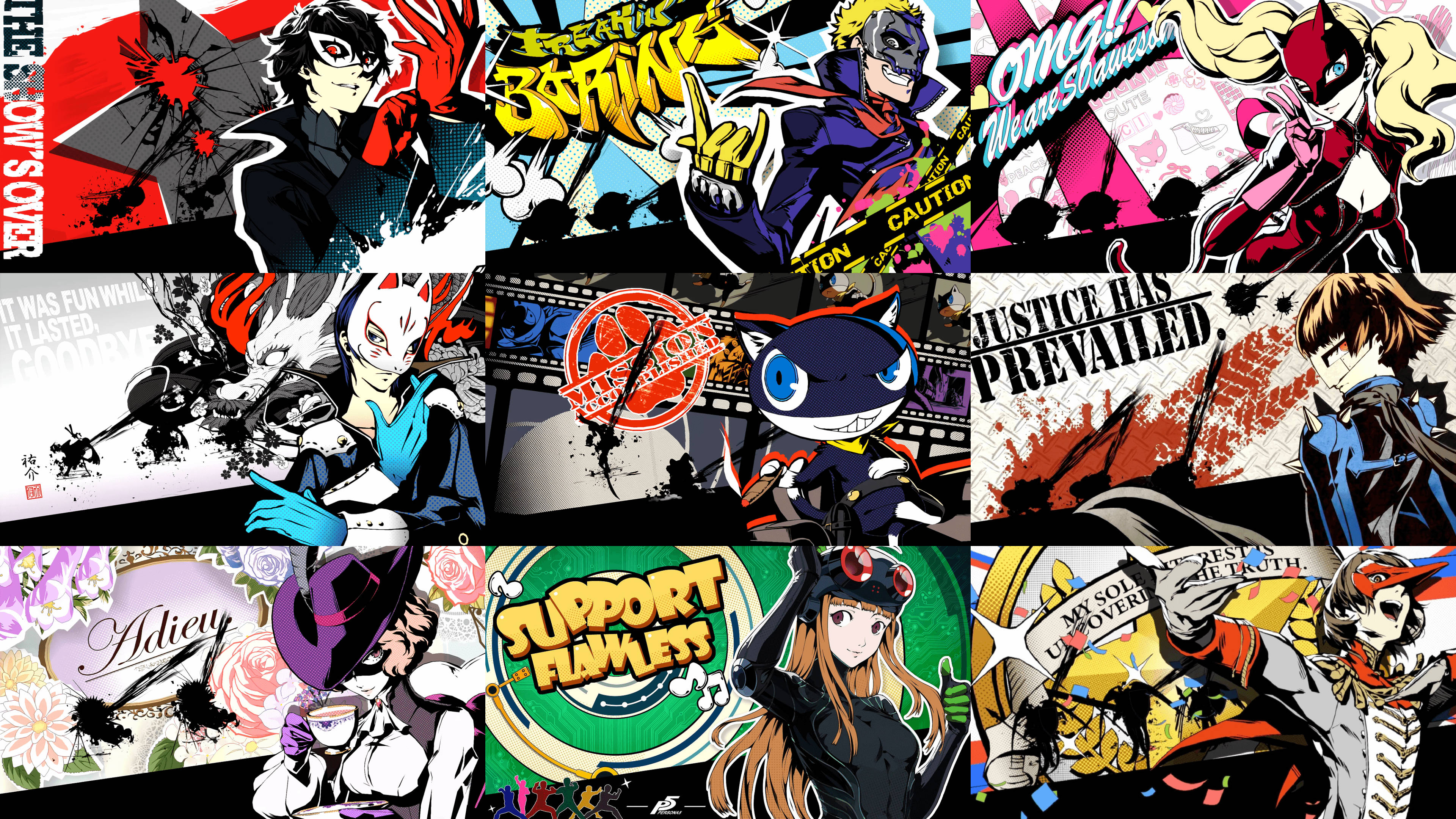 Persona 5, 4K, anime characters, 4K Desktop Wallpaper