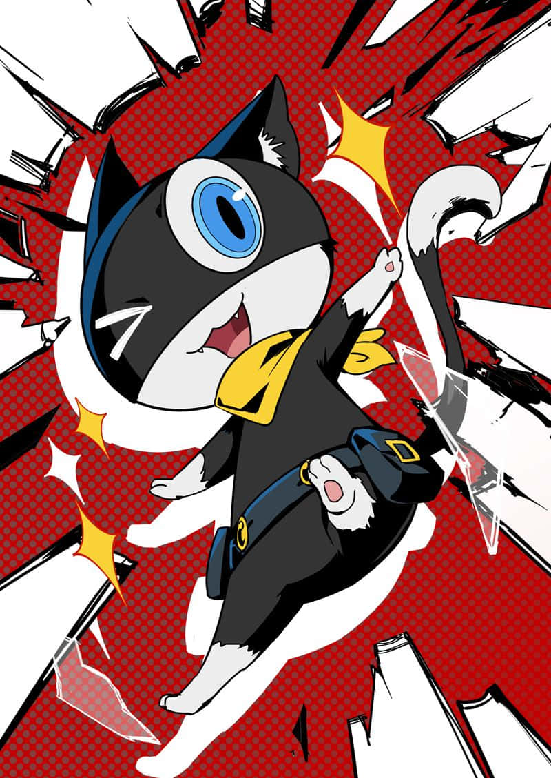 Persona 5, iPhone, anime cat mascot, SD Phone Wallpaper