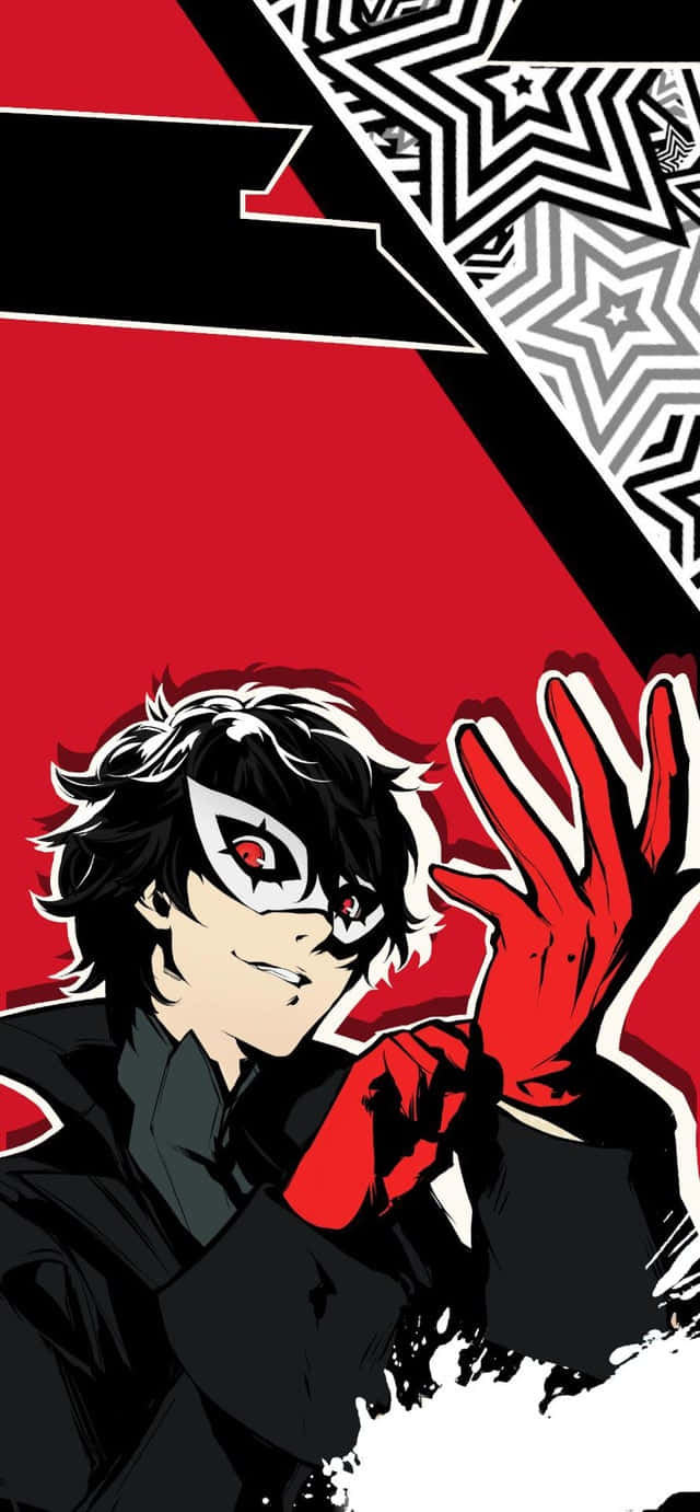 Persona 5, anime character, black and white hair, HD Phone Wallpaper