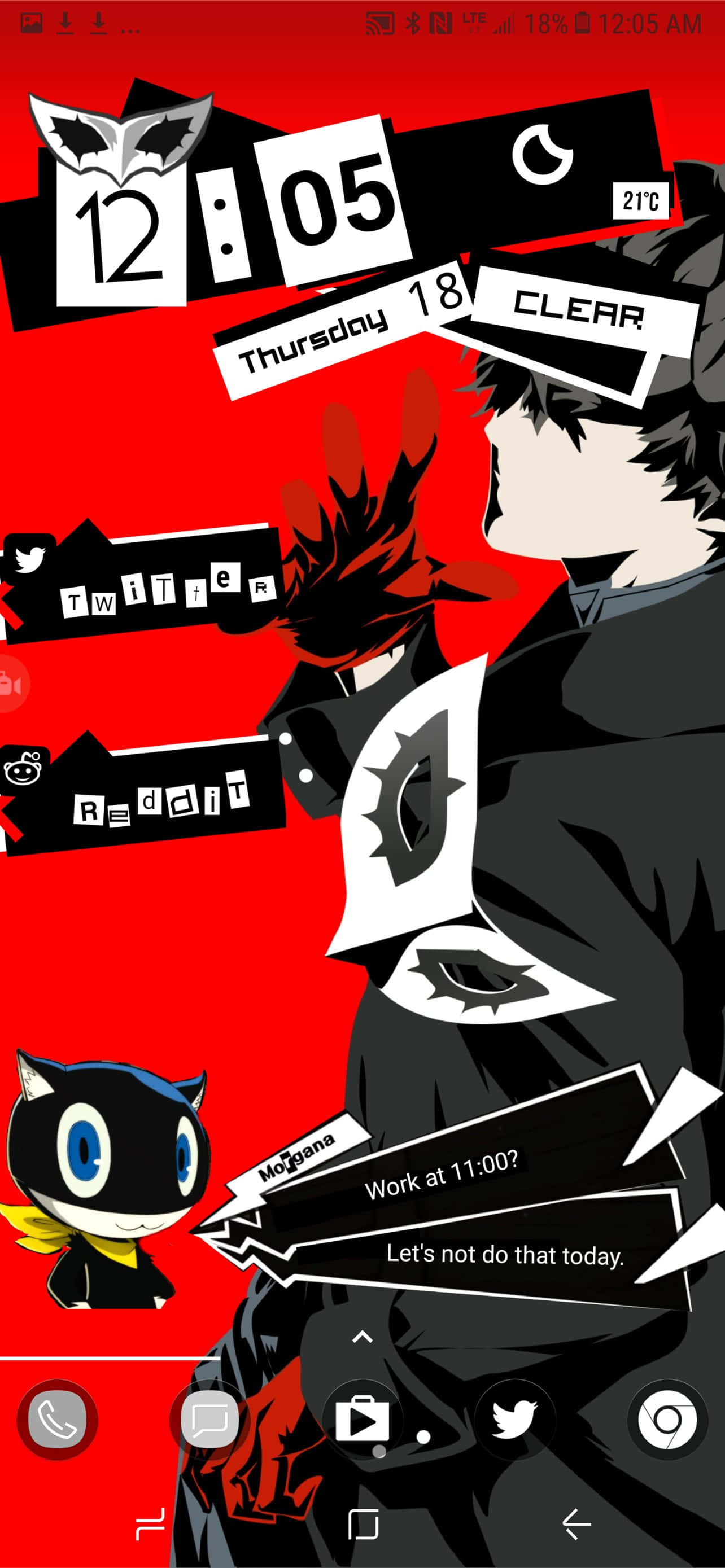 Persona 5, iPhone, red, 2K Phone Wallpaper