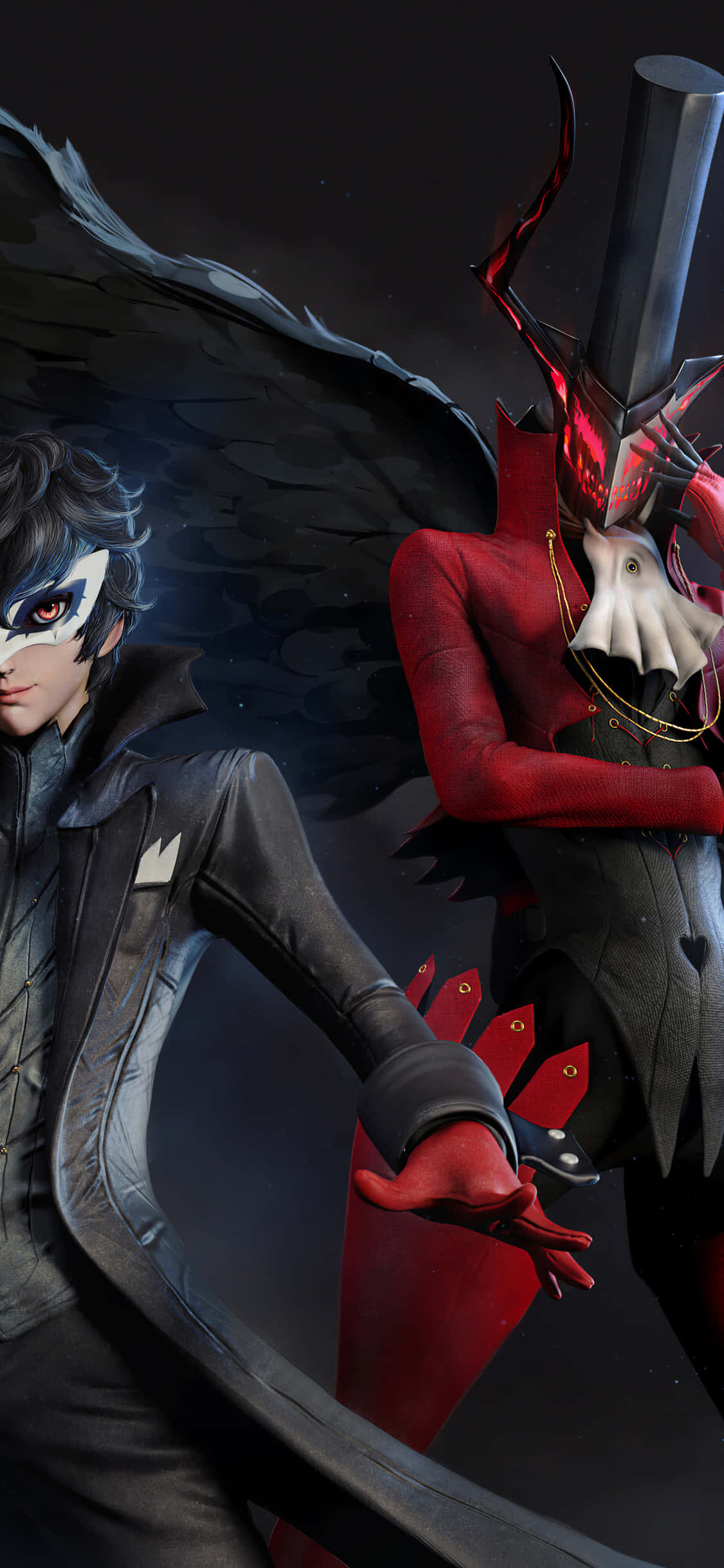 Persona 5, iPhone, masked hero, Full HD Phone Wallpaper