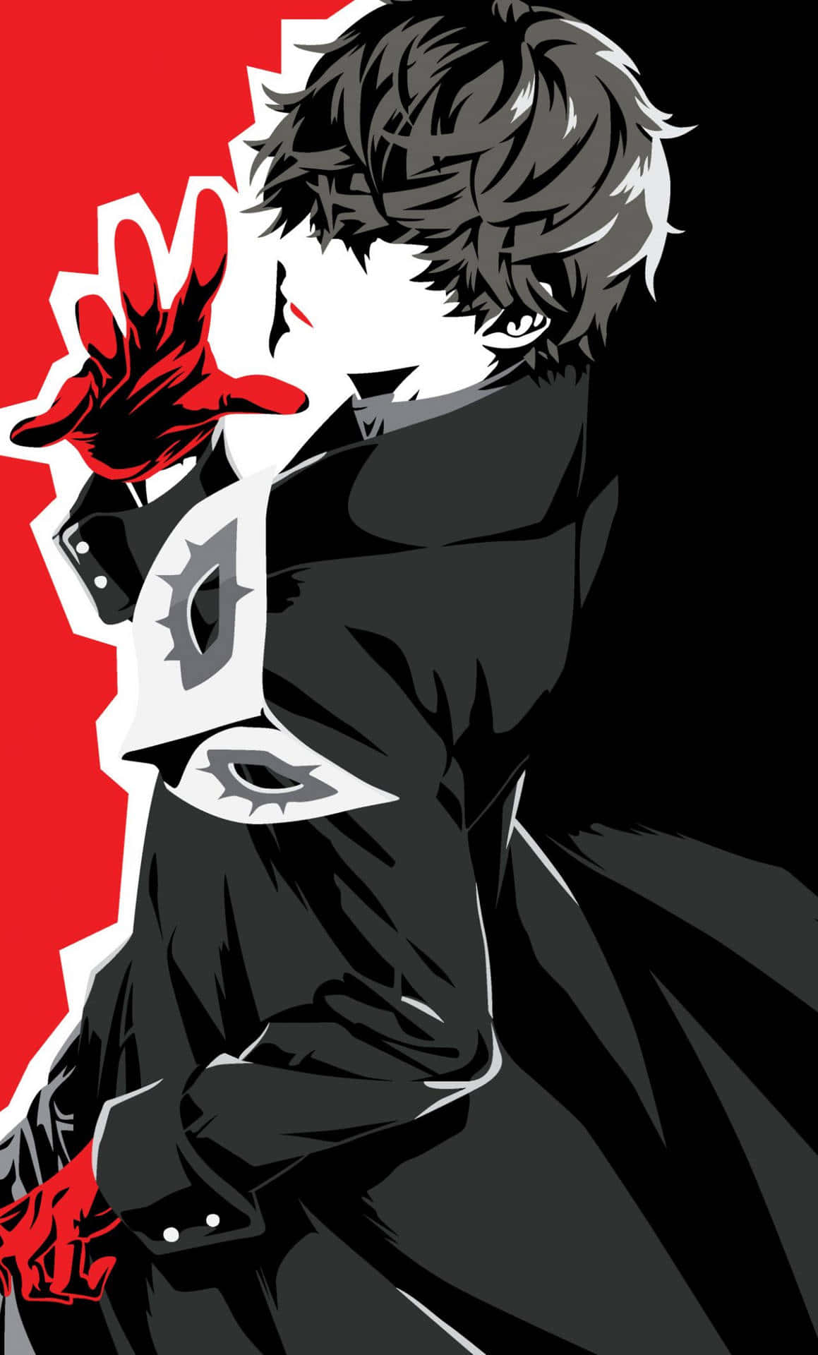 Persona 5, iPhone, black coat, Full HD Phone Wallpaper