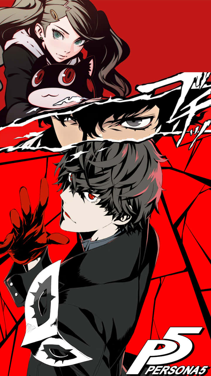 Persona 5, iPhone, red eyes, HD Phone Wallpaper