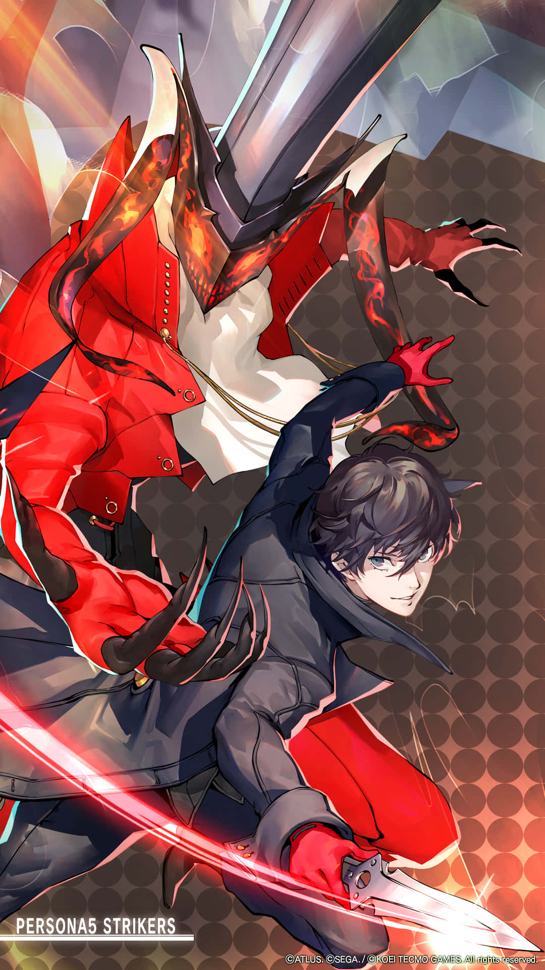 Persona 5, iPhone, glowing red sword, Full HD Phone Wallpaper