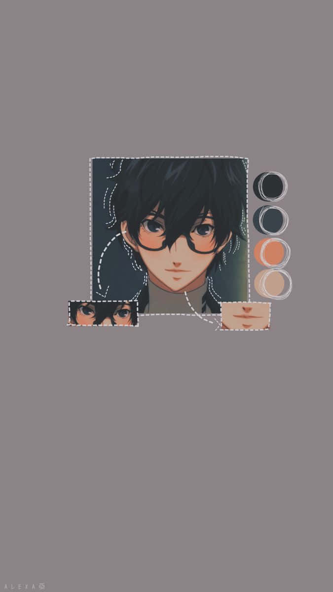 Persona 5, iPhone, anime-style portrait, SD Phone Wallpaper