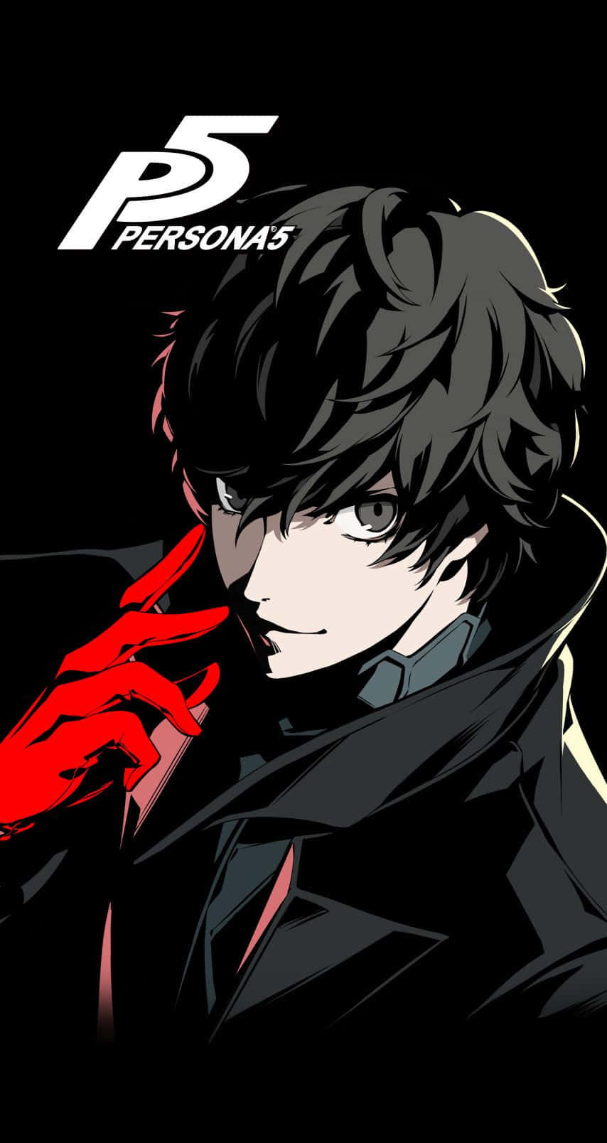 Persona 5, logo, anime character, HD Phone Wallpaper