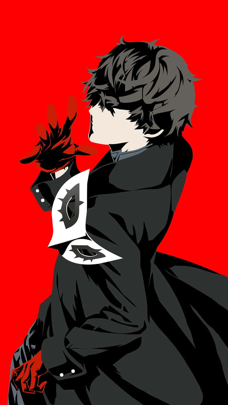Persona 5, iPhone, black coat, HD Phone Wallpaper