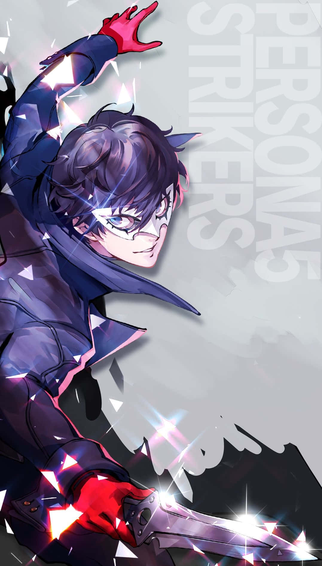 Persona 5 Strikers, glowing sword, sparkling shards, HD Phone Wallpaper