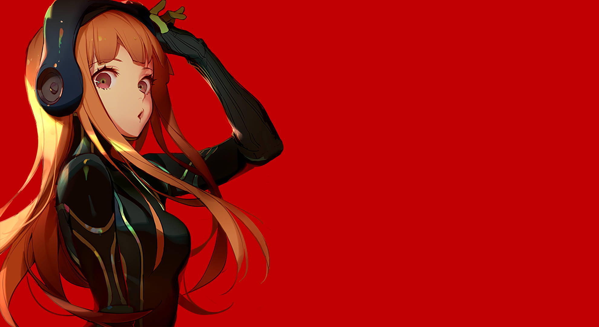 Persona, sakura, red, Full HD Desktop Wallpaper