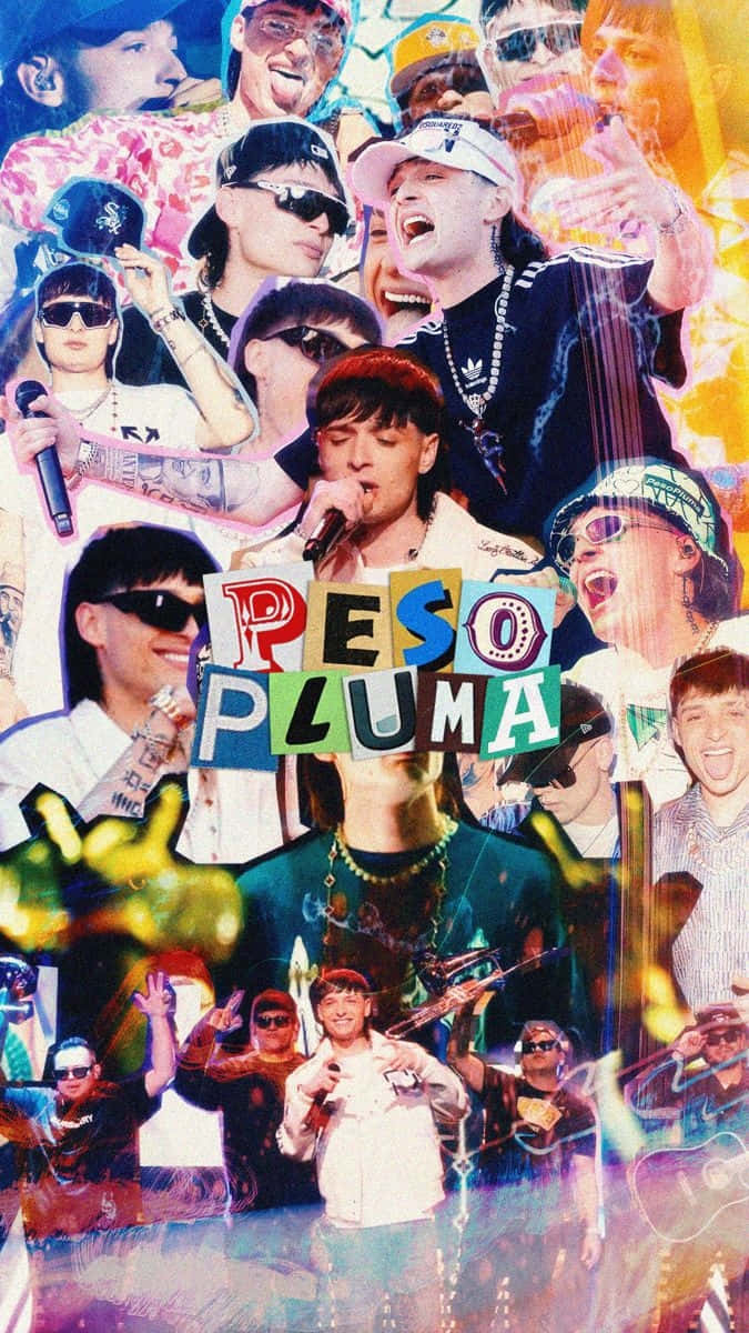 Peso Pluma, collage aesthetic, sunglasses, SD Phone Wallpaper