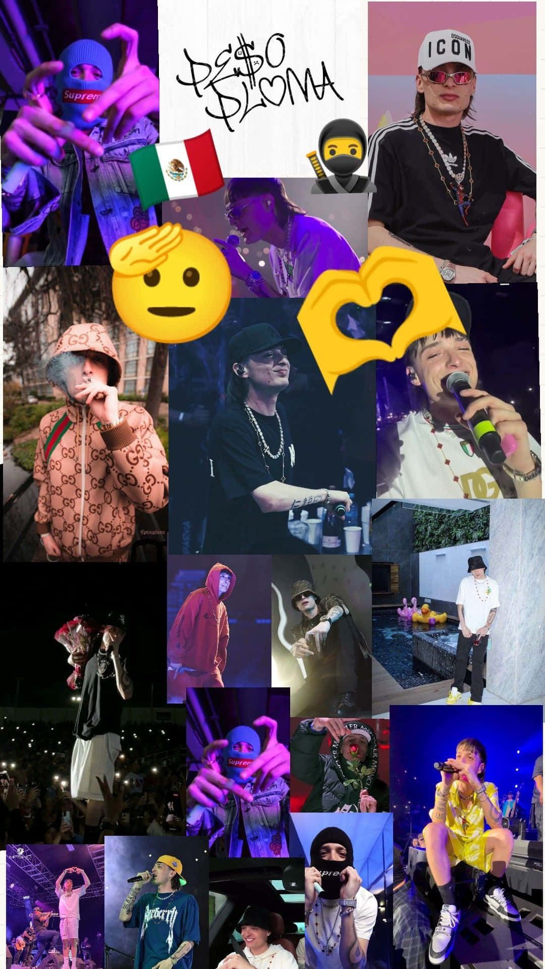 Peso Pluma, stage performances, street style, Full HD Phone Wallpaper
