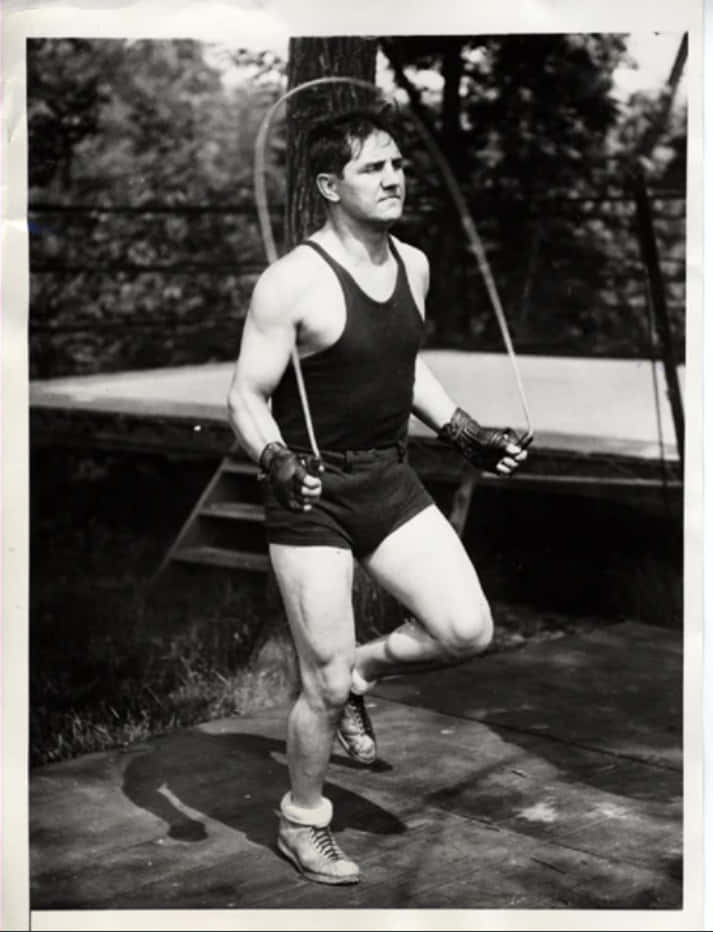 Pete Latzo, jumping rope, vintage athletic gear, SD Phone Wallpaper