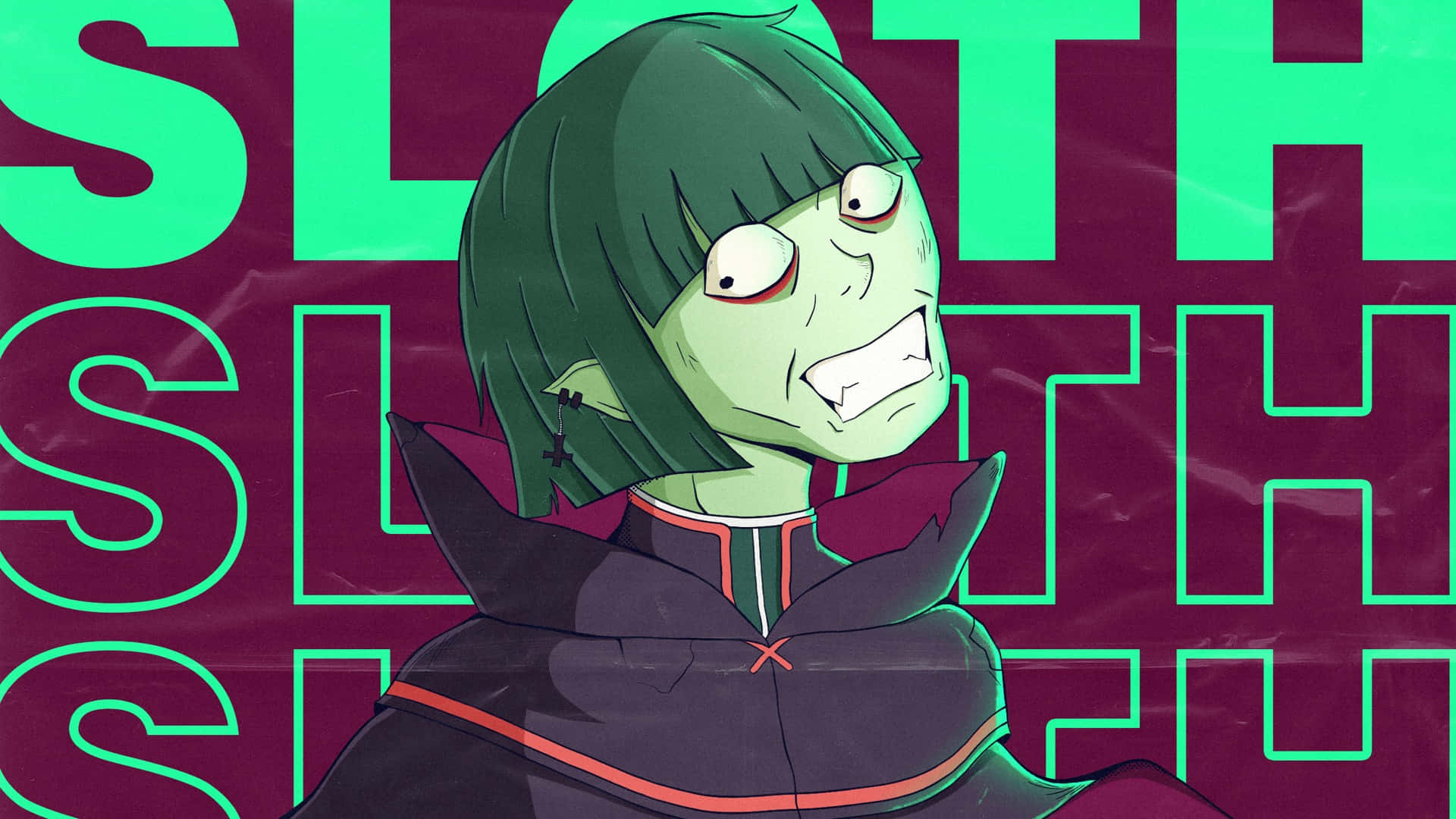 Petelgeuse Romanee-conti, green-skinned, short hair, Full HD Desktop Wallpaper