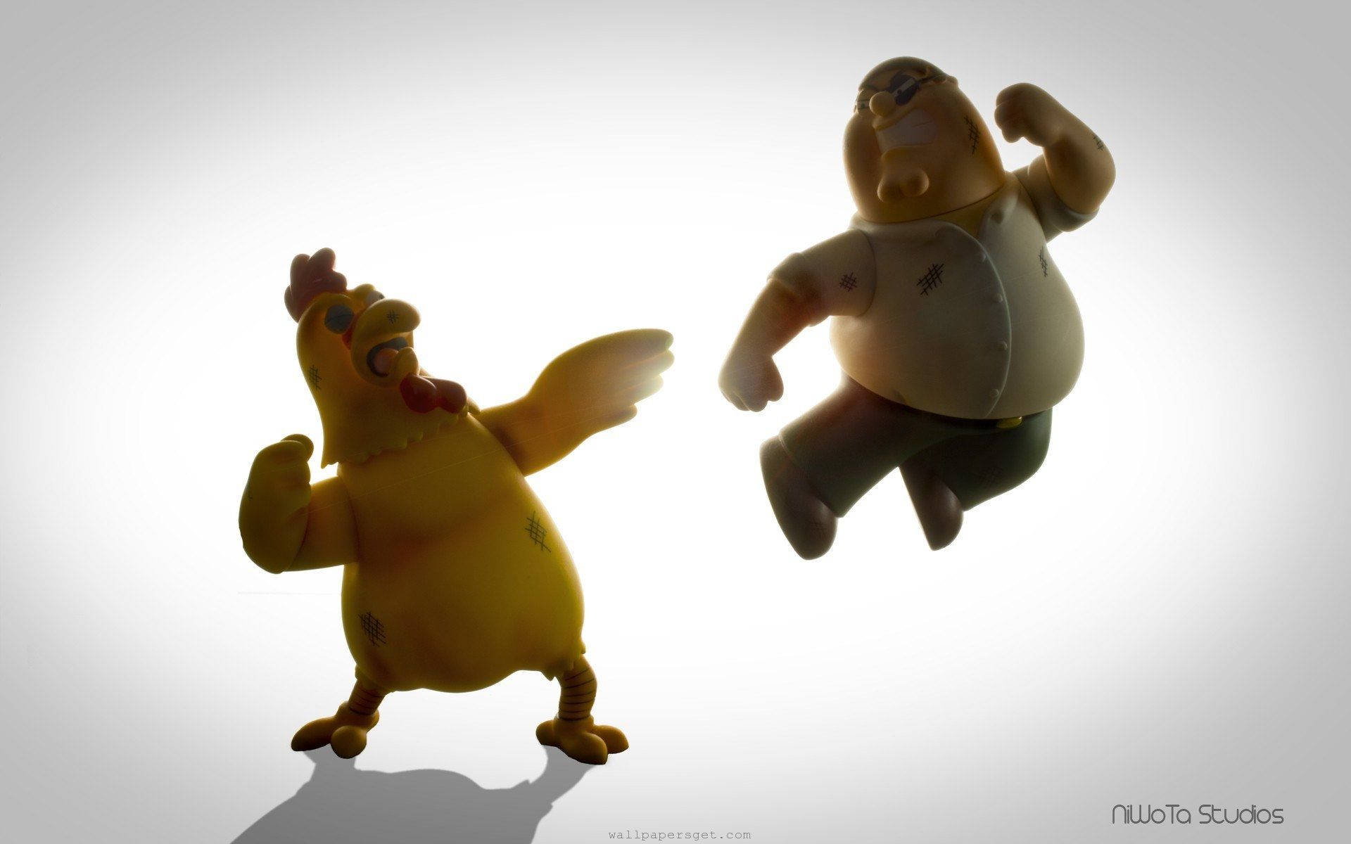 Peter Griffin, chicken toy, yellow chicken, Full HD Desktop Wallpaper