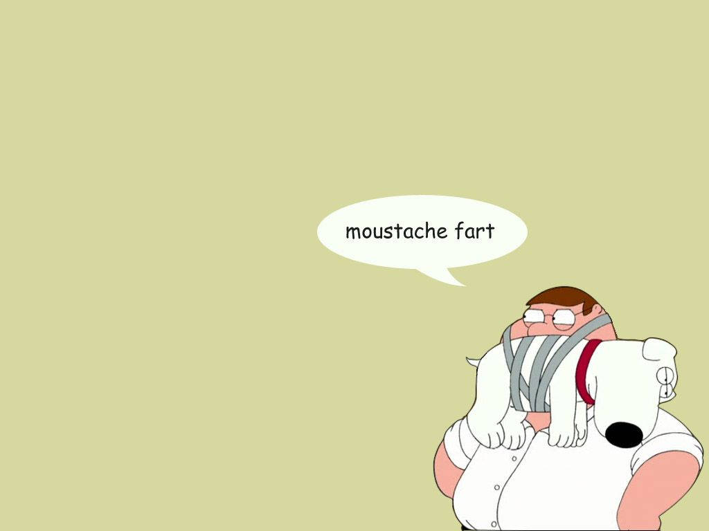 Peter Griffin, moustache fart, glasses, SD Desktop Wallpaper
