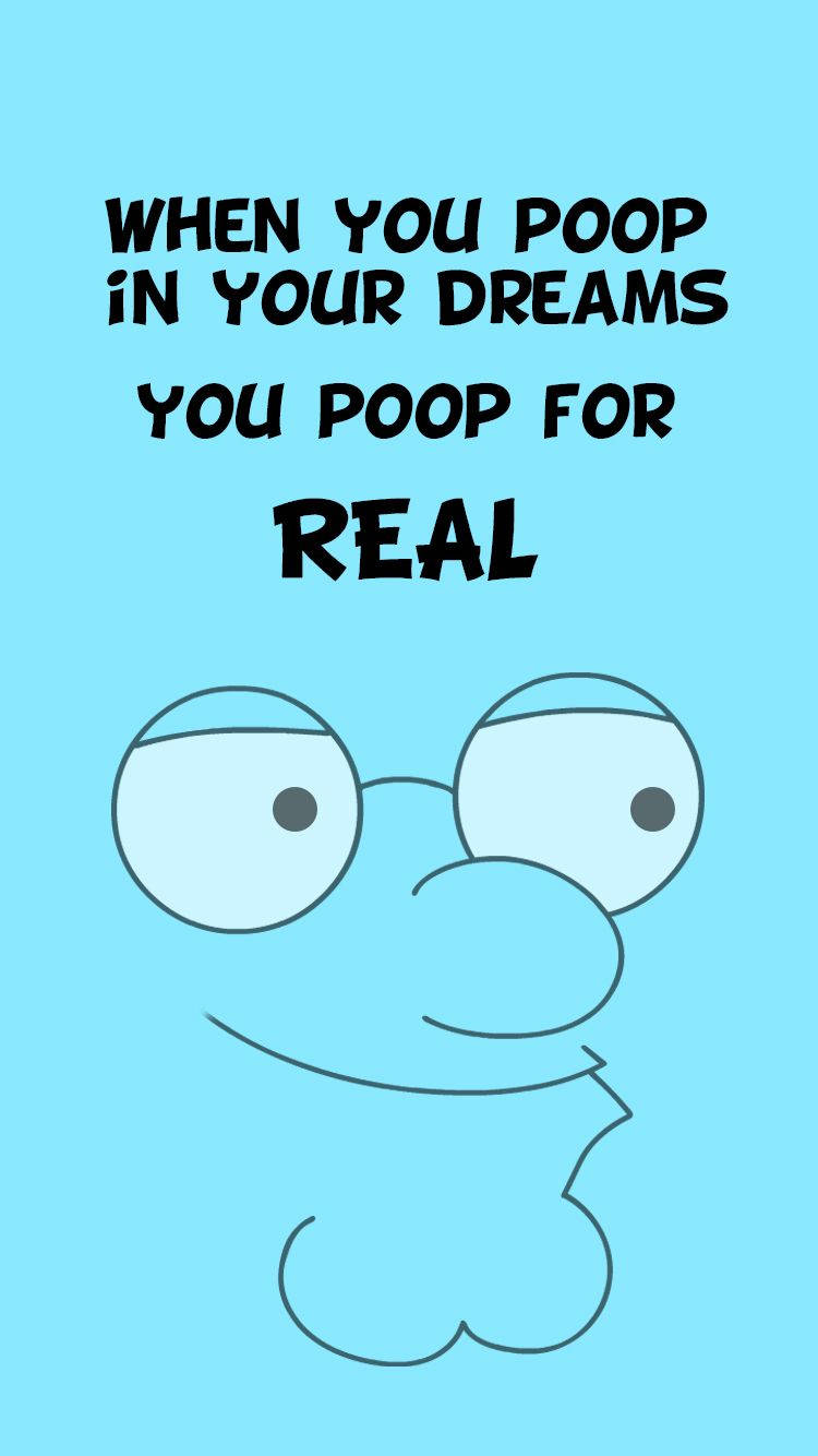 Peter Griffin, cartoon poop emoji, light blue background, HD Phone Wallpaper