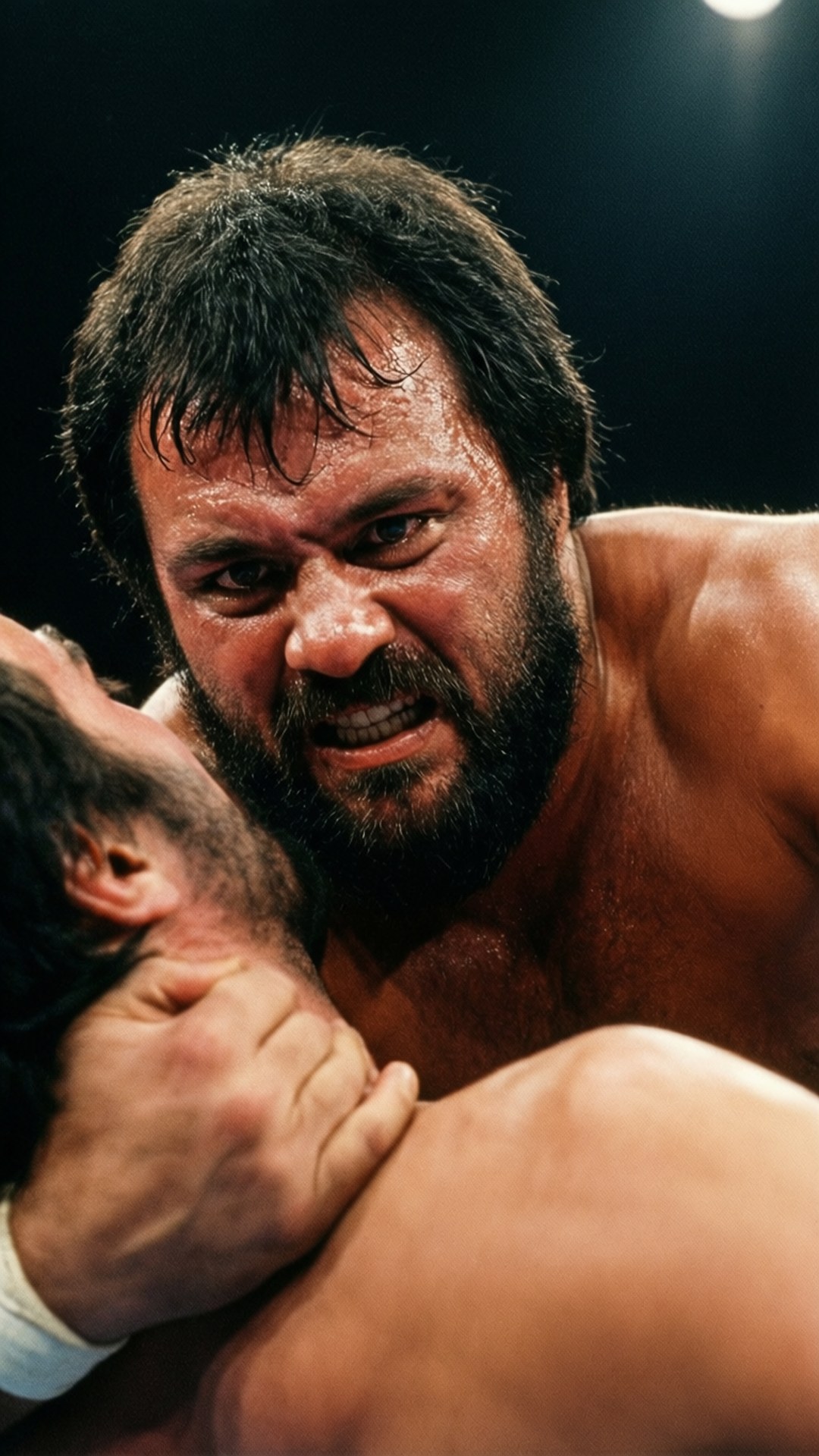 Peter Maivia, headlock reversal, match, Full HD Phone Wallpaper