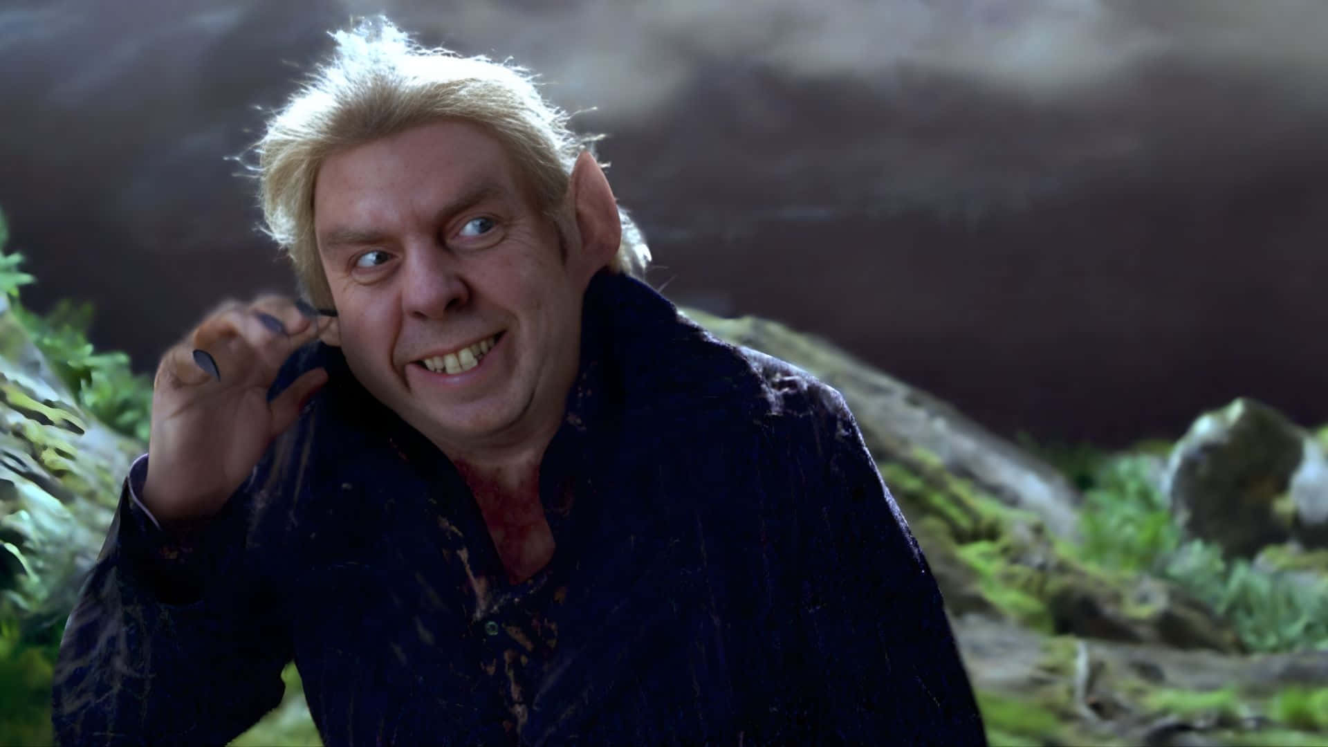 Peter Pettigrew, spiky blonde hair, pointed ears, Full HD Desktop Wallpaper