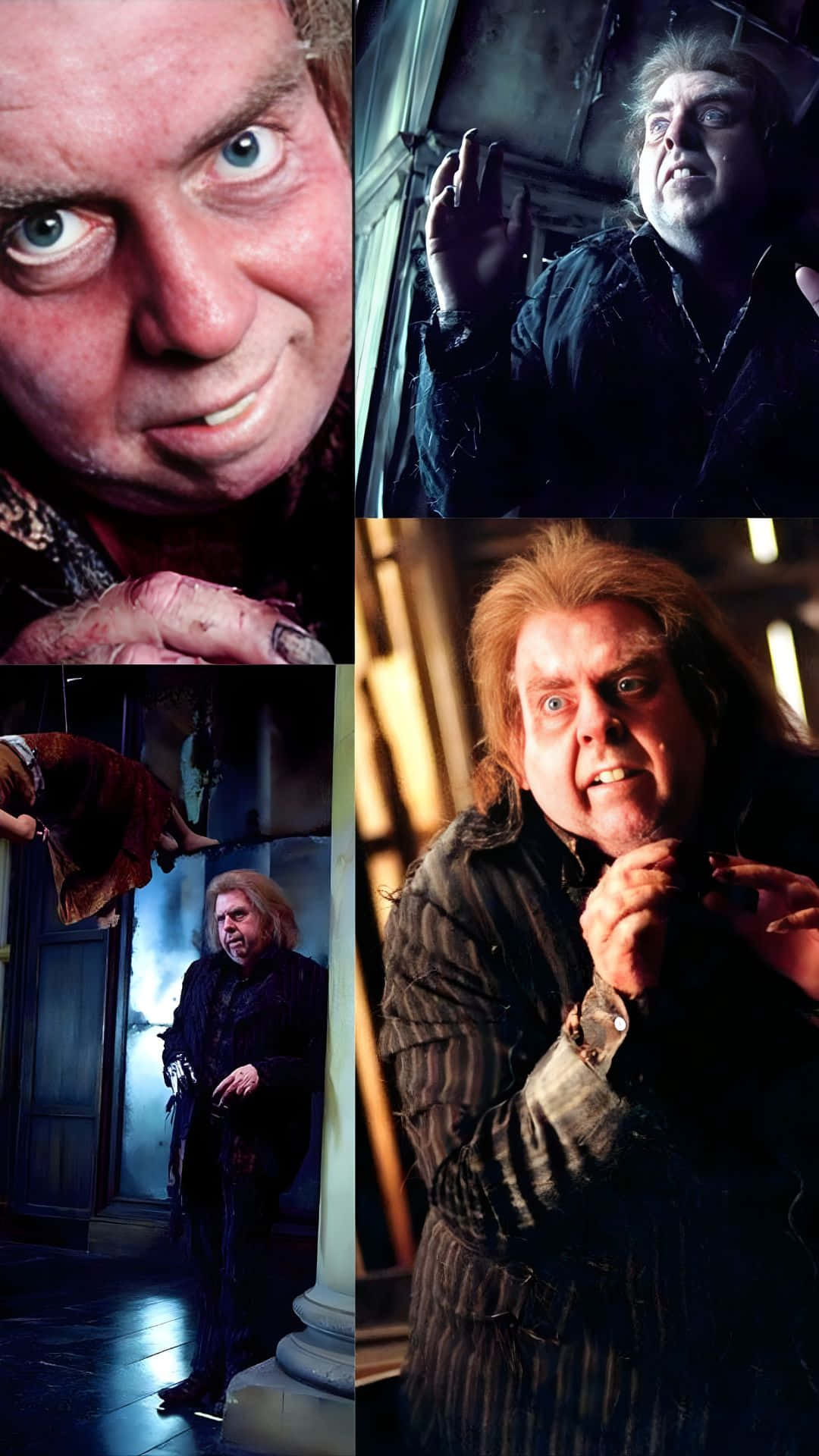 Peter Pettigrew, wild hair, expressive eyes, Full HD Phone Wallpaper