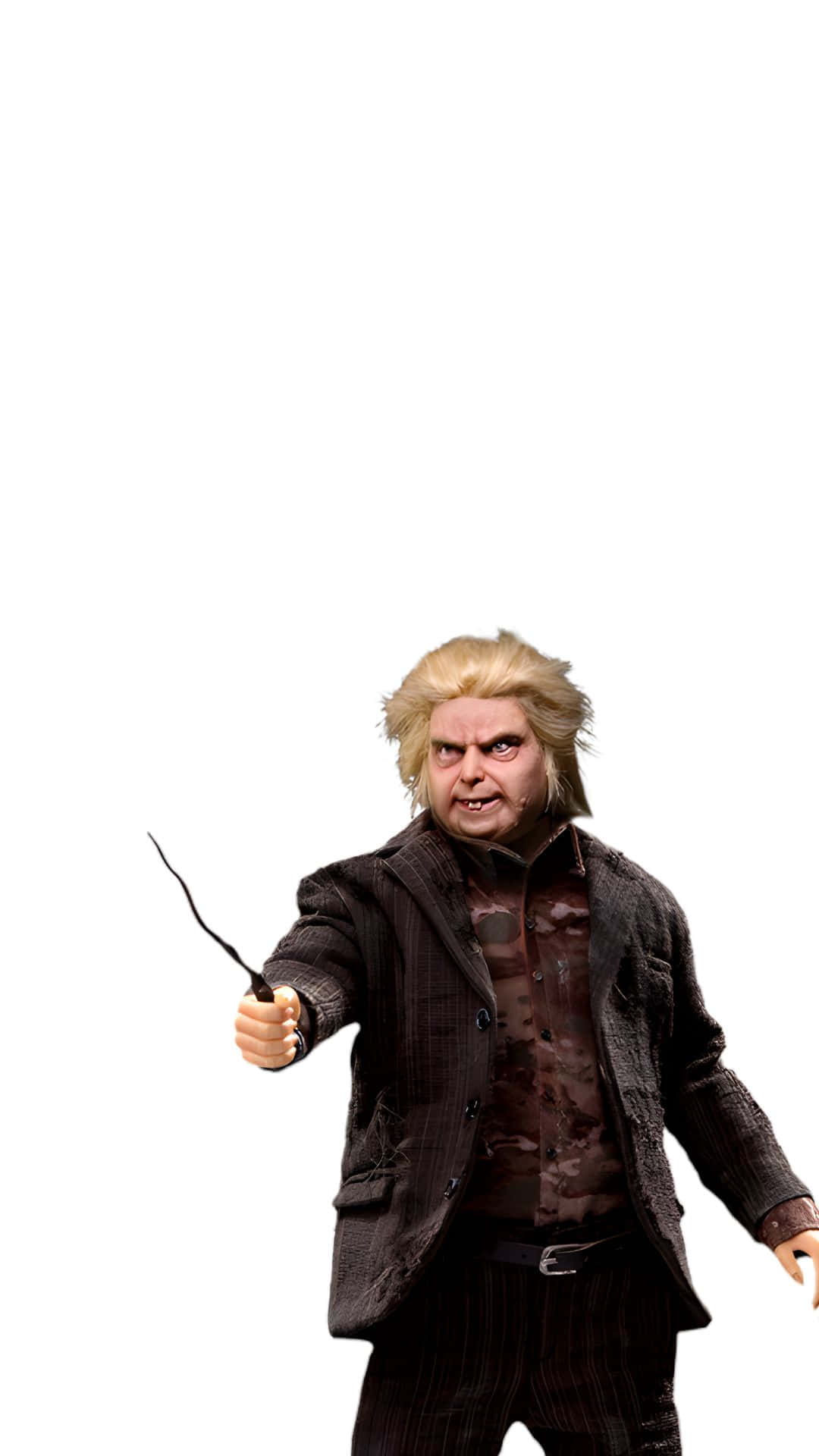 Peter Pettigrew, dark pinstripe suit, black wand, Full HD Phone Wallpaper