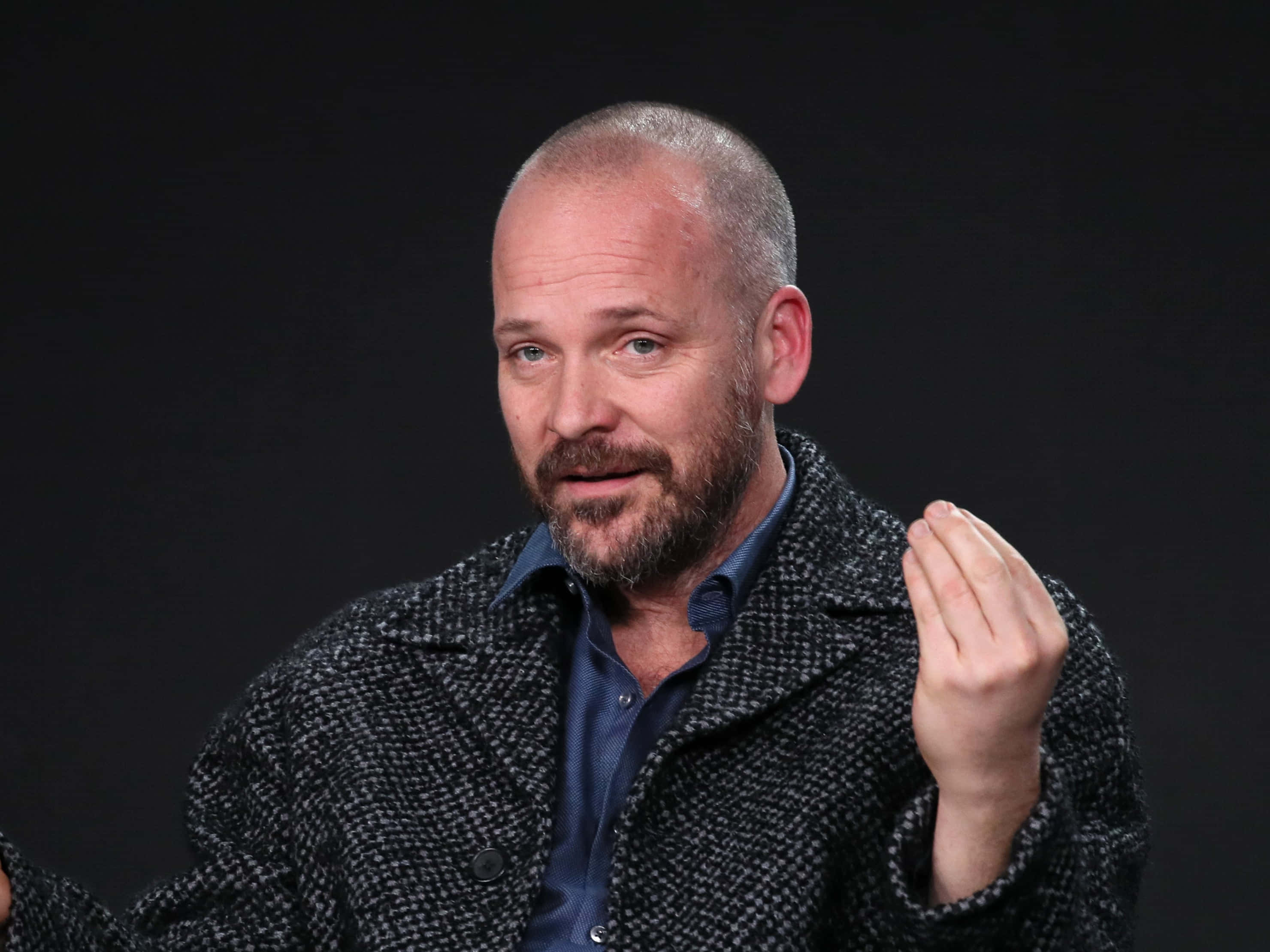 Peter Sarsgaard, beard, short hair, 2K Desktop Wallpaper
