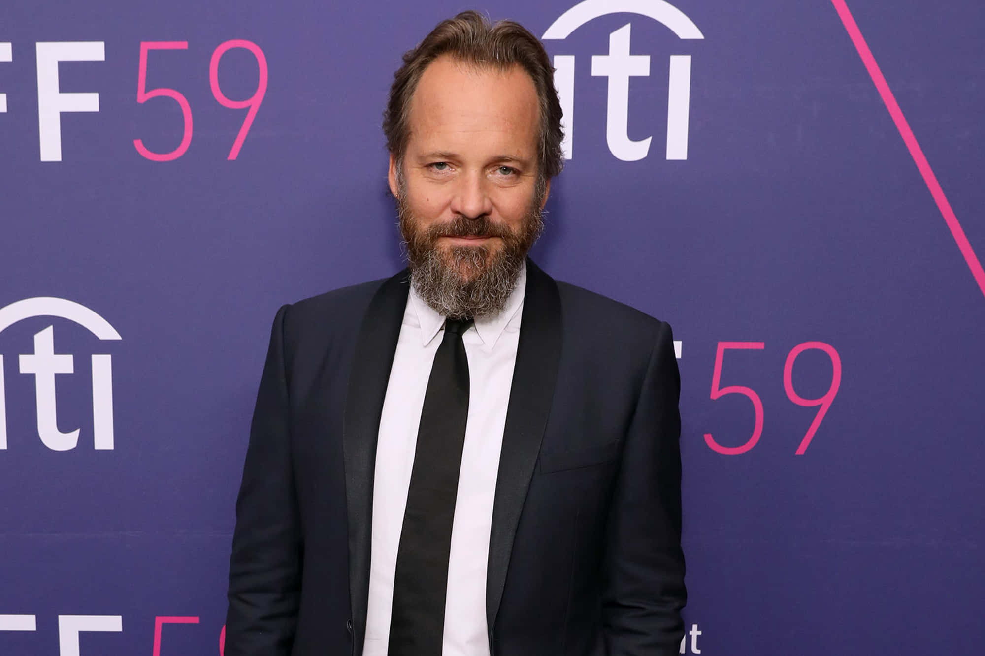 Peter Sarsgaard, black suit, white shirt, Full HD Desktop Wallpaper