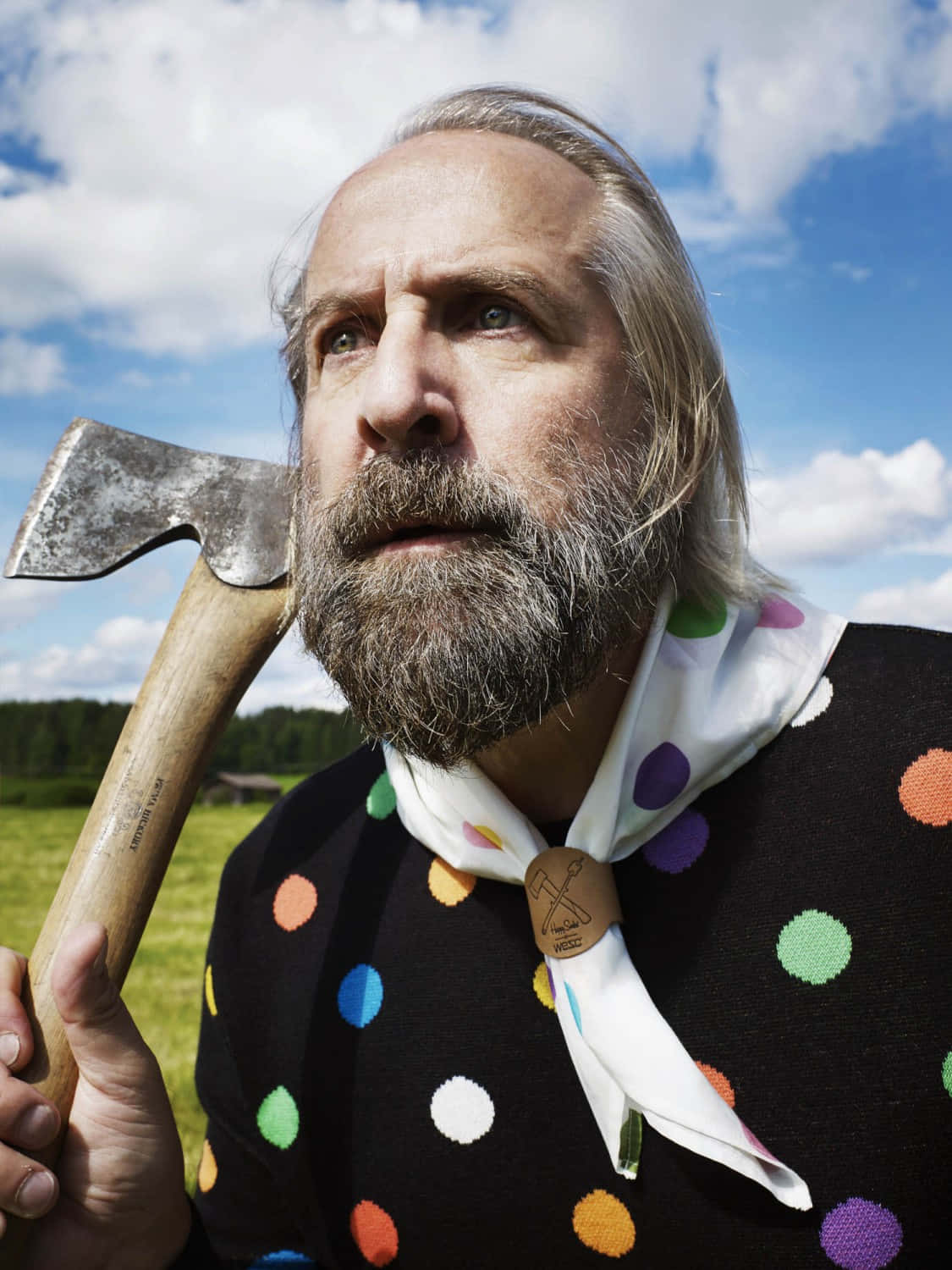Peter Stormare, bearded man, long grey hair, HD Phone Wallpaper