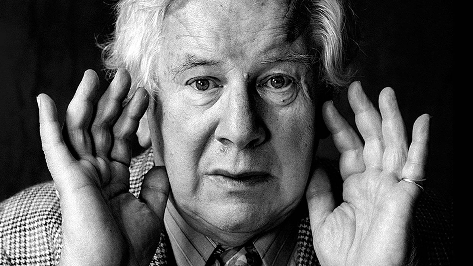 Peter Ustinov, black and white, close-up portrait, Full HD Desktop Wallpaper
