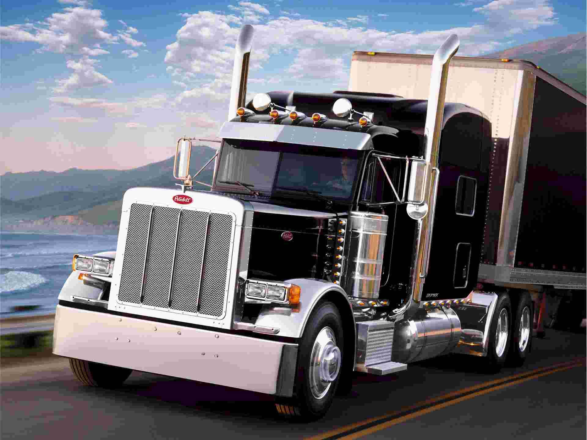 Peterbilt, silver, gold, Full HD Desktop Wallpaper