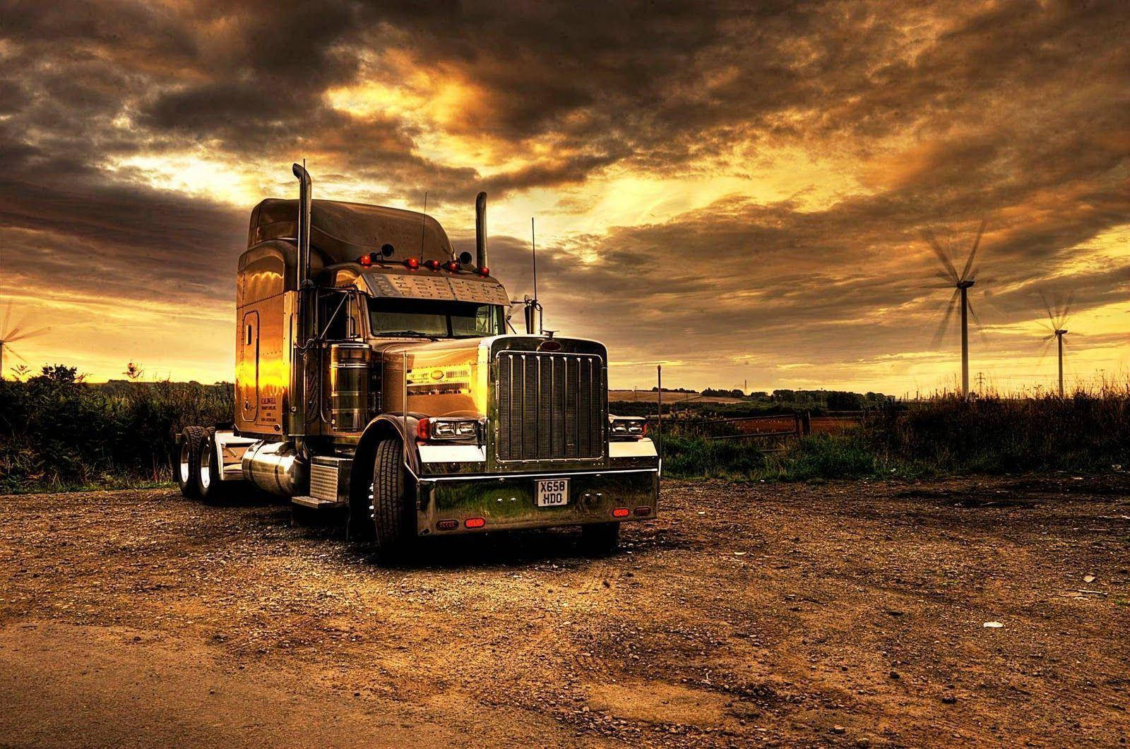 Peterbilt, Chrome, Steel, HD Desktop Wallpaper