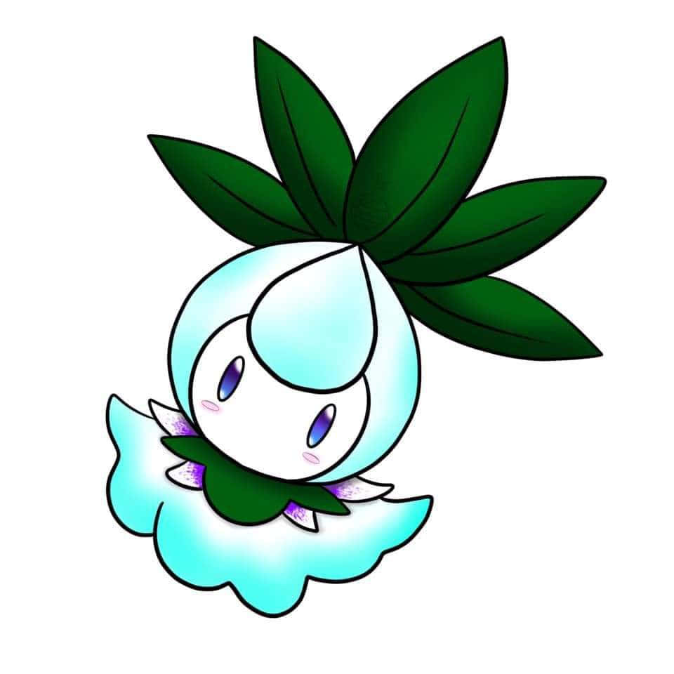 Petilil, green leaf hair, purple flower collar, SD Desktop Wallpaper