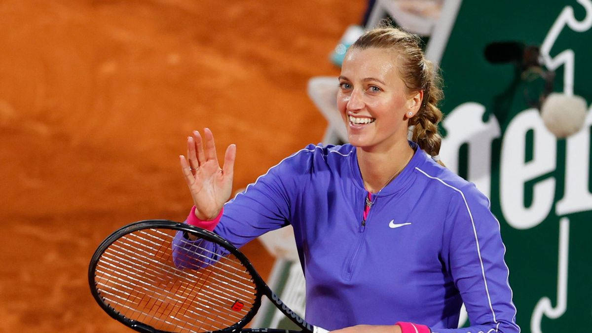 Petra Kvitova, clay court, racket, SD Desktop Wallpaper
