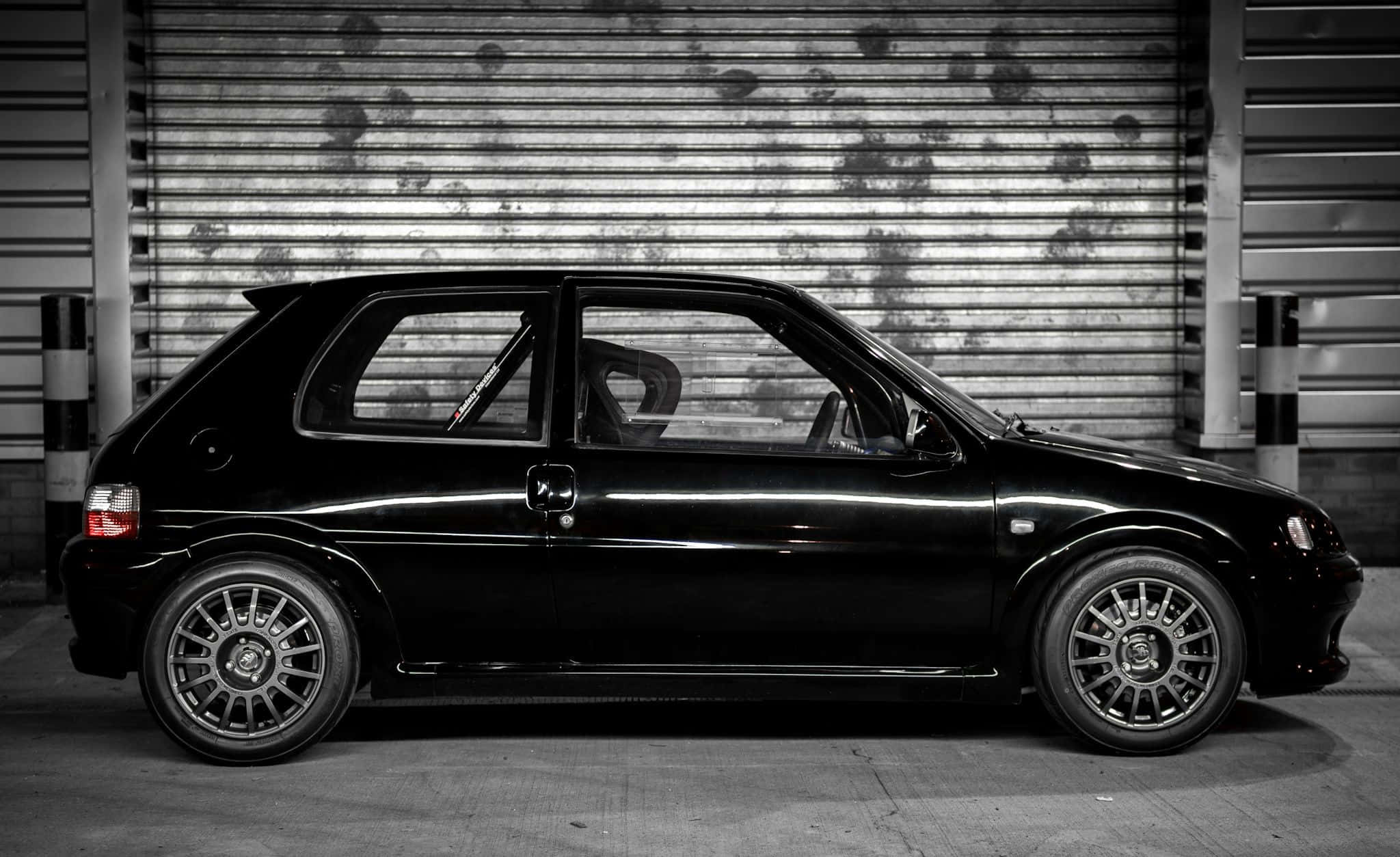 Peugeot 106, black, side profile, Full HD Desktop Wallpaper