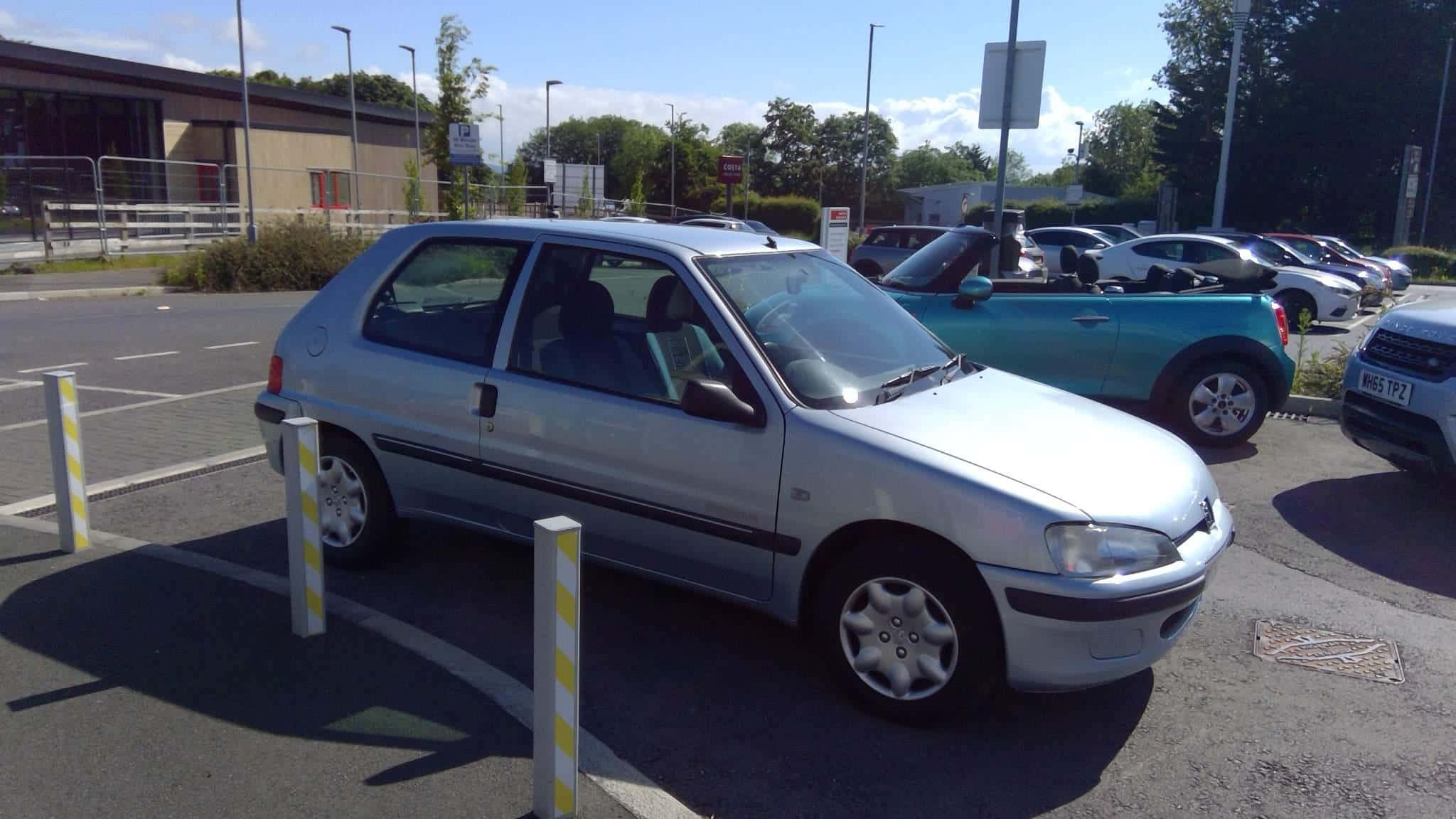 Peugeot 106, silver, hatchback, Full HD Desktop Wallpaper