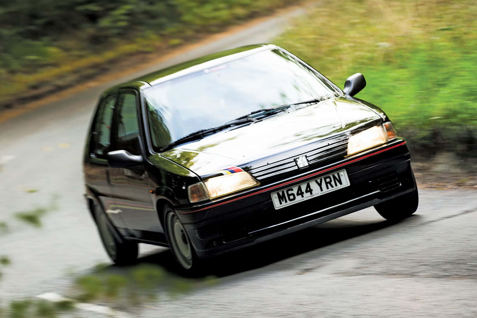 Peugeot 106, black, hatchback, HD Desktop Wallpaper
