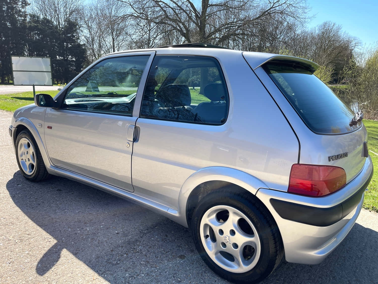 Peugeot 106, silver, gravel, HD Desktop Wallpaper
