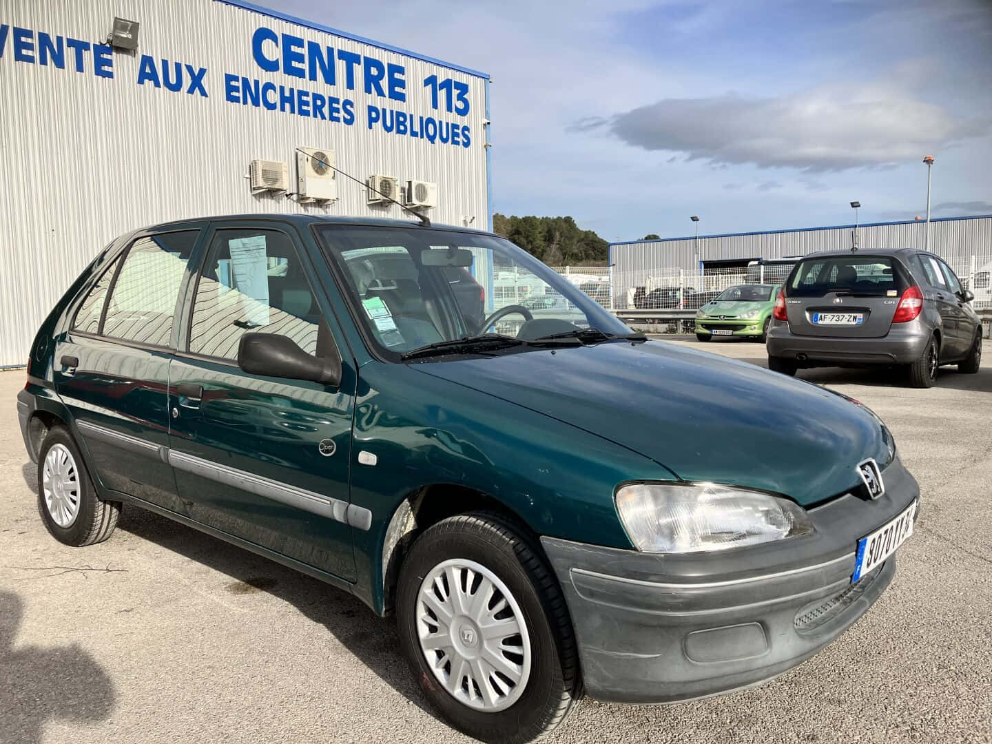 Peugeot 106, dark green, hatchback, HD Desktop Wallpaper