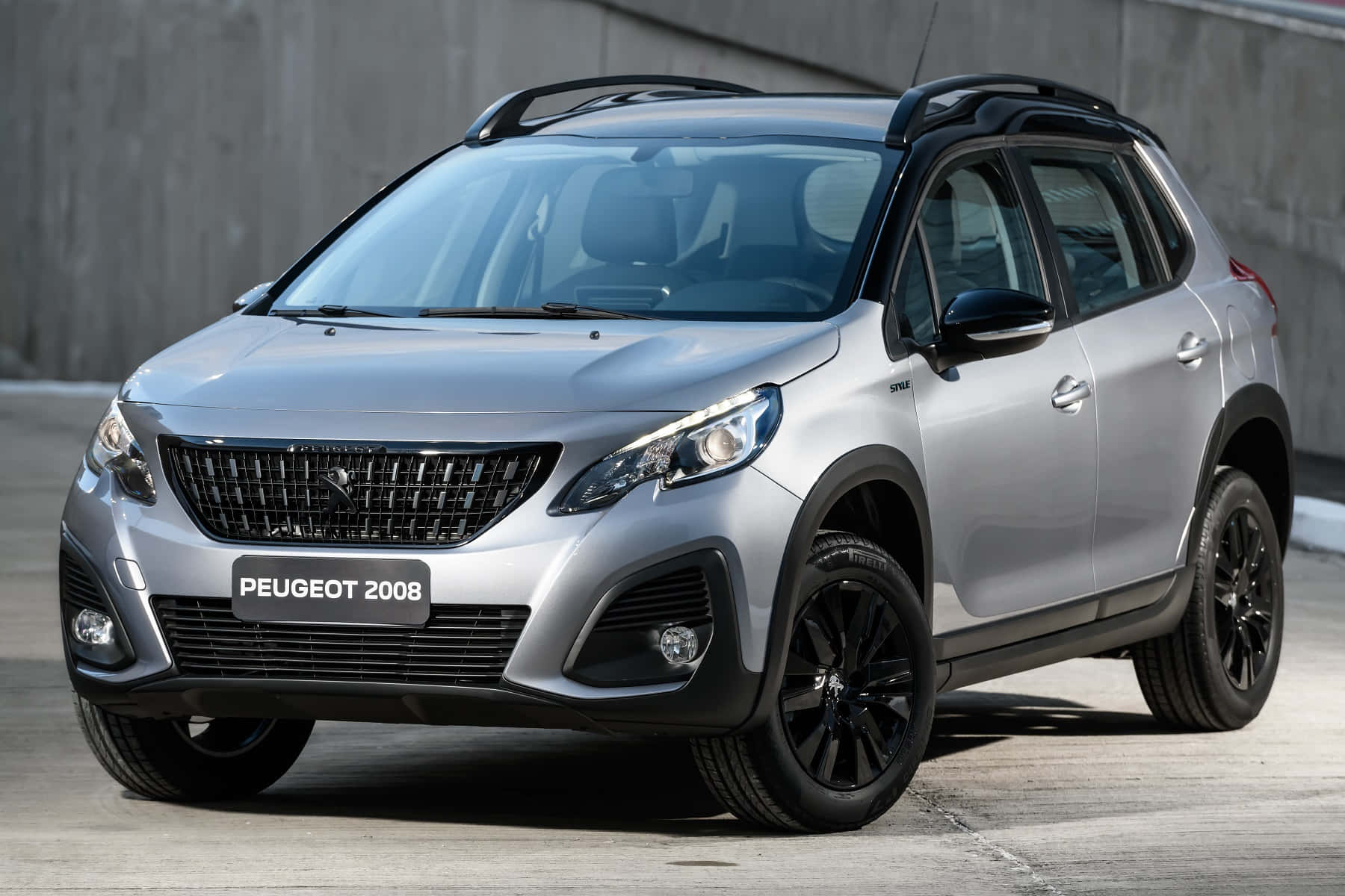 Peugeot 2008, sleek silver, black accents, HD Desktop Wallpaper